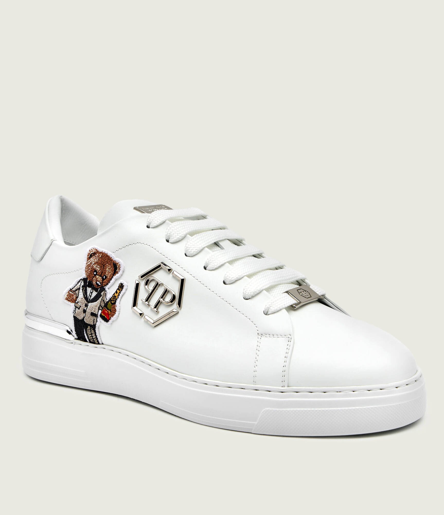 Philipp Plein Teniși din piele Teddy Waiter