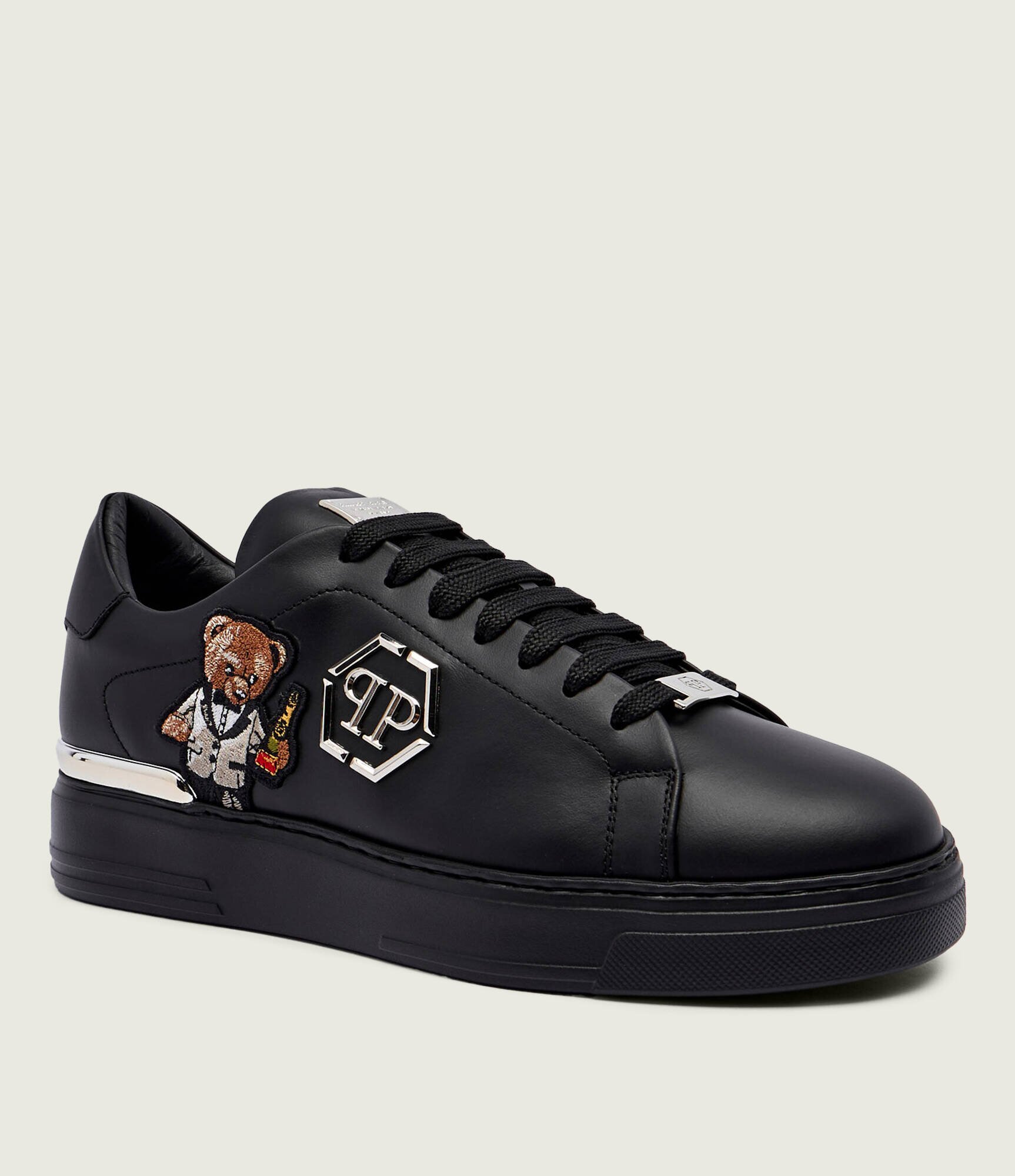 Philipp Plein Teniși din piele Teddy Waiter