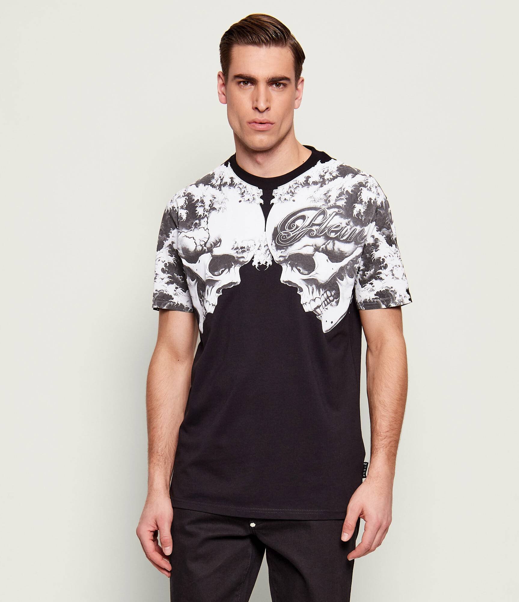 Philipp Plein Tricou Ceramic Skulls | regular fit