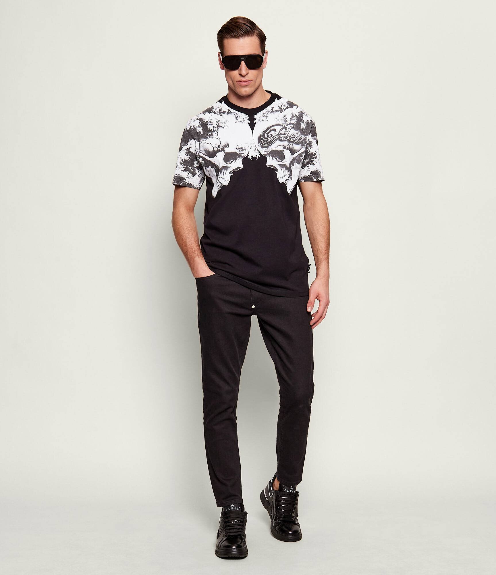 Philipp Plein Tricou Ceramic Skulls | regular fit