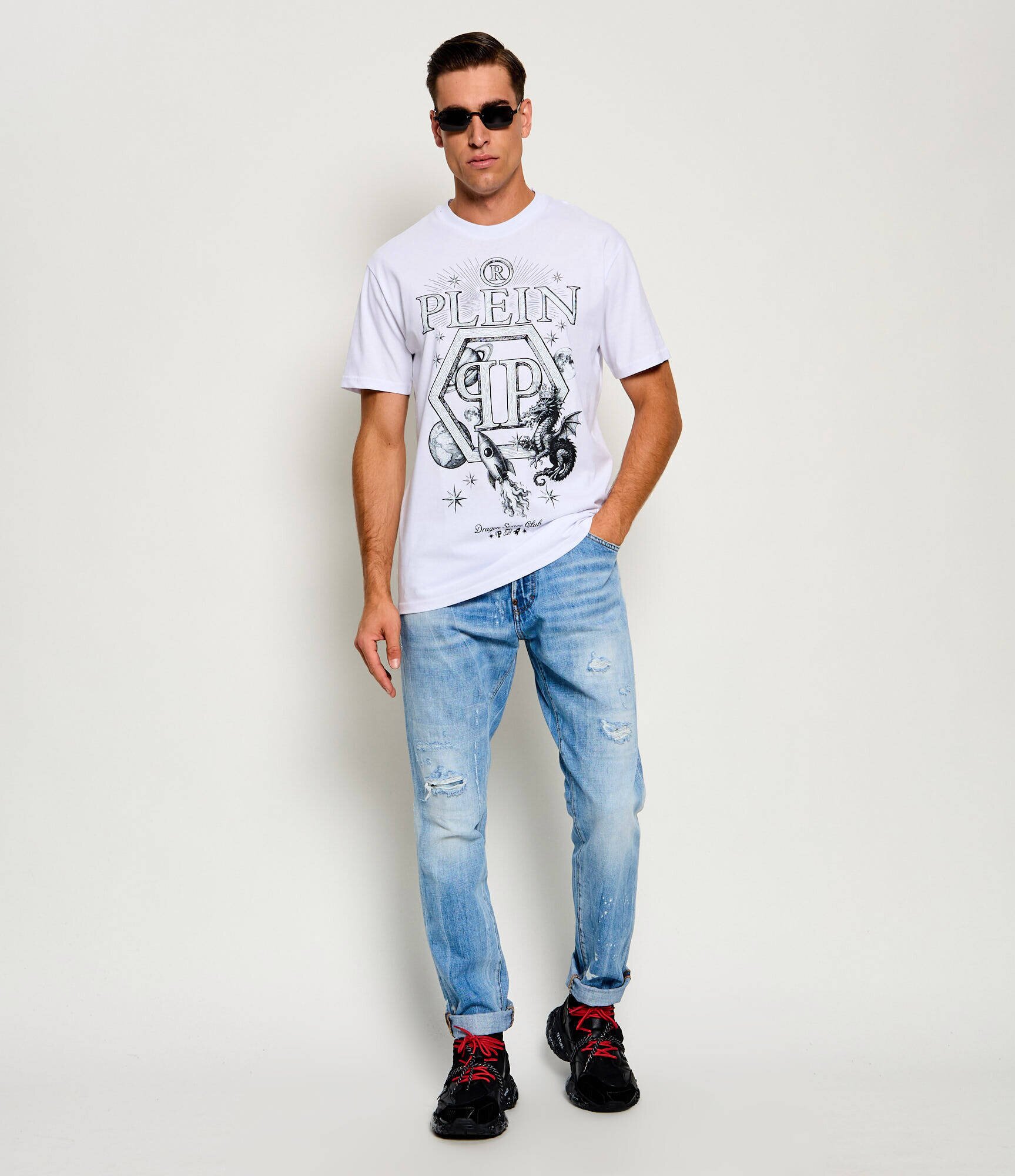 Philipp Plein Tricou Dragon Hexagon | regular fit