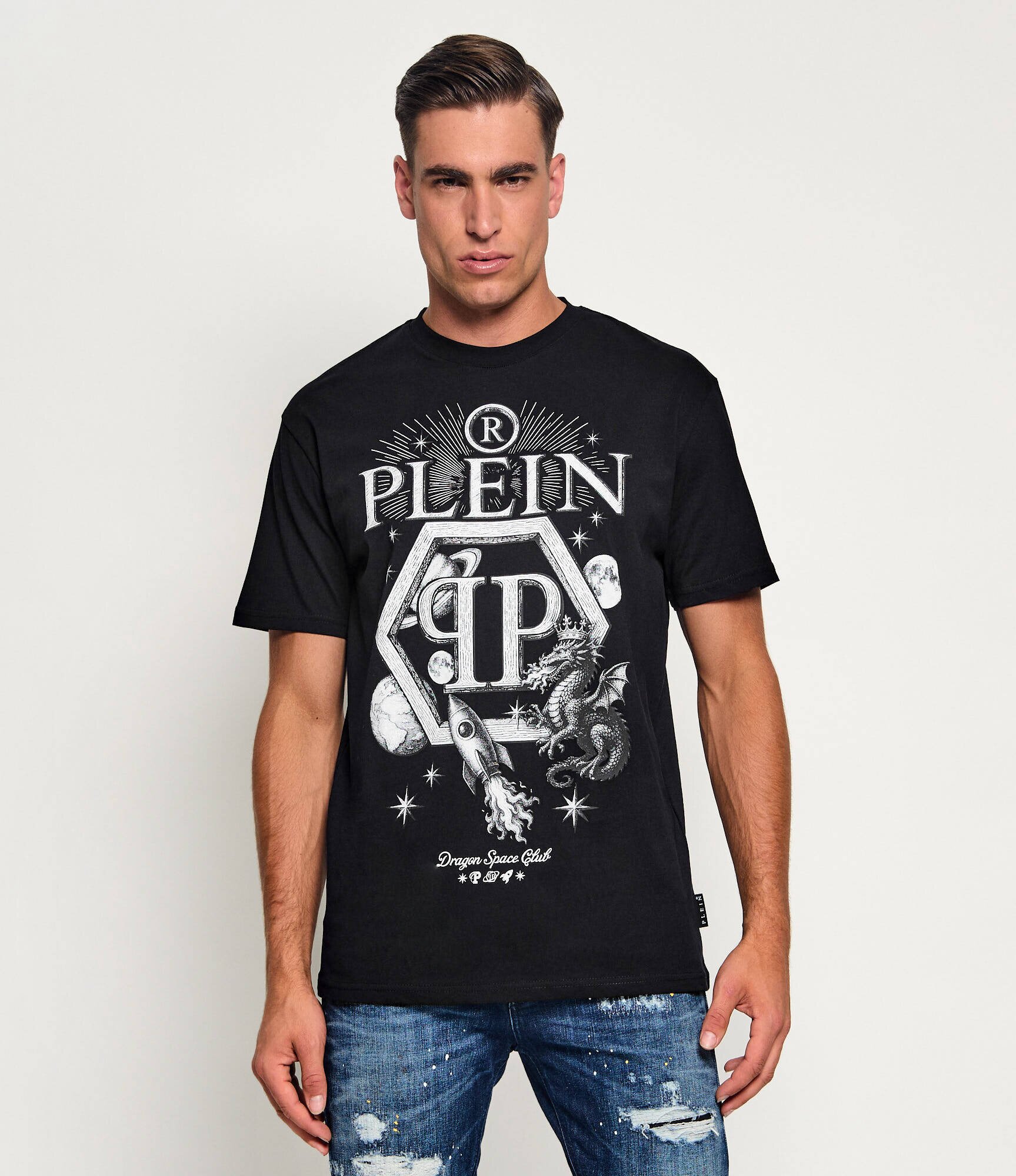 Philipp Plein Tricou Dragon Hexagon | regular fit