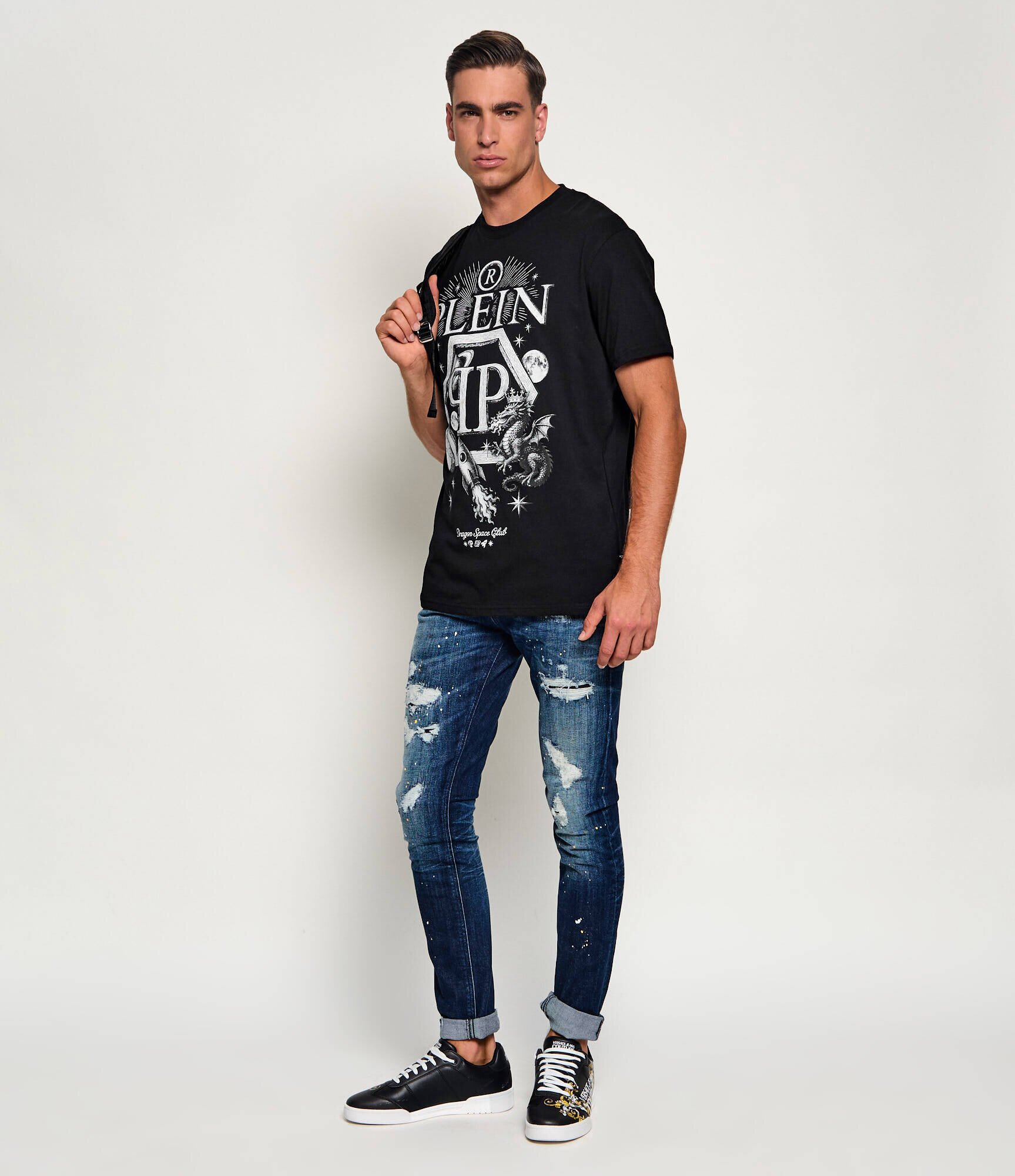 Philipp Plein Tricou Dragon Hexagon | regular fit