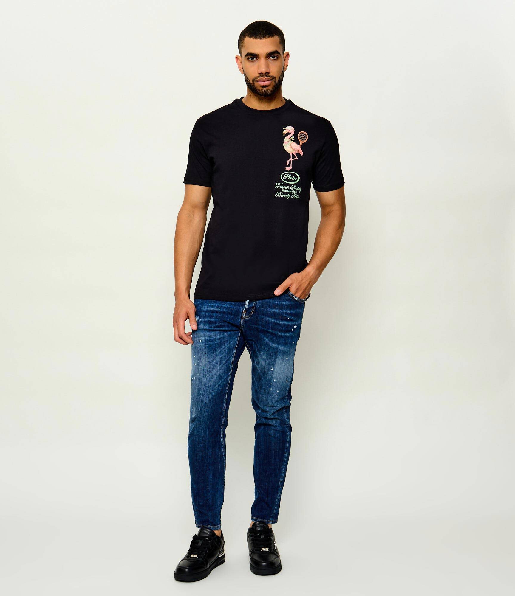 Philipp Plein Tricou Flamingo Tennis Society | regular fit