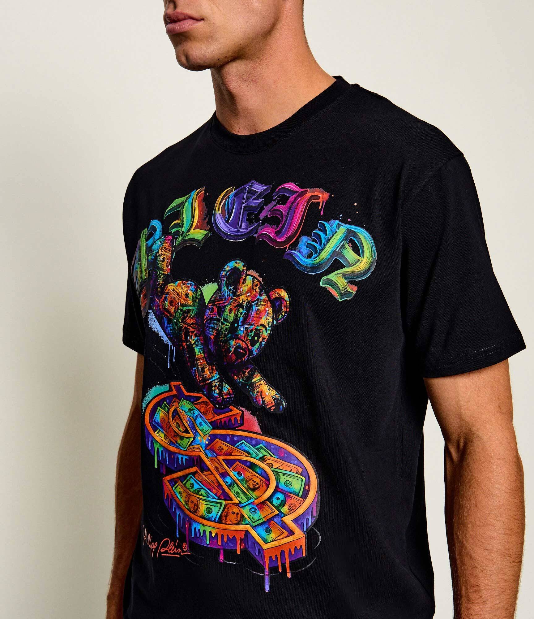 Philipp Plein Tricou Multicolor Teddy Dollar | regular fit