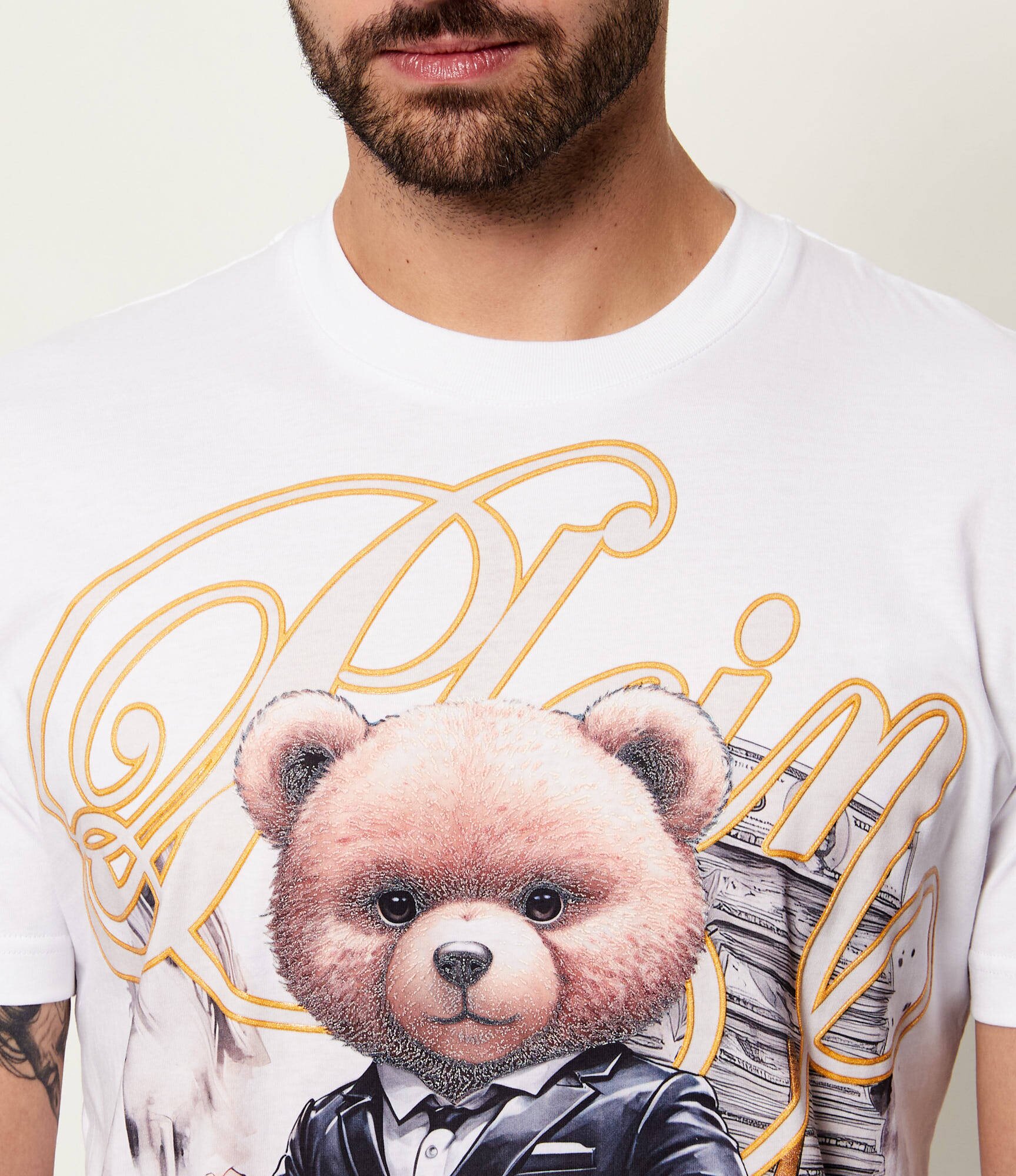 Philipp Plein Tricou Teddy Tuxedo| regular fit