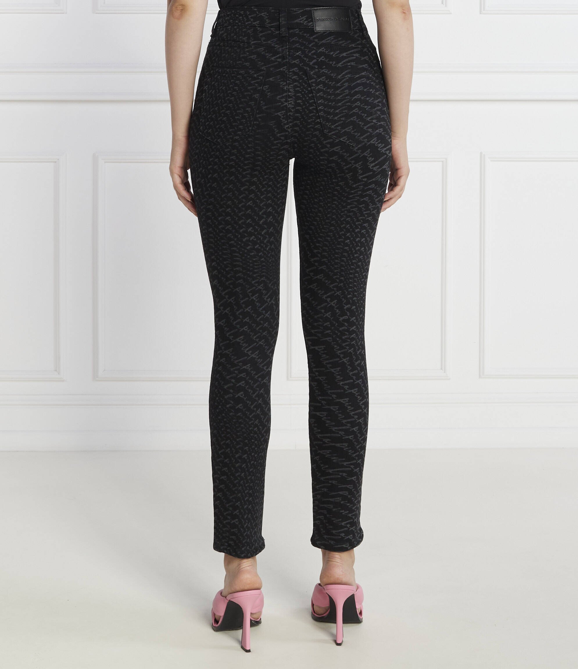 Pinko Blugi SUSAN NO BELT SKINNY DENIM BLK | Skinny fit