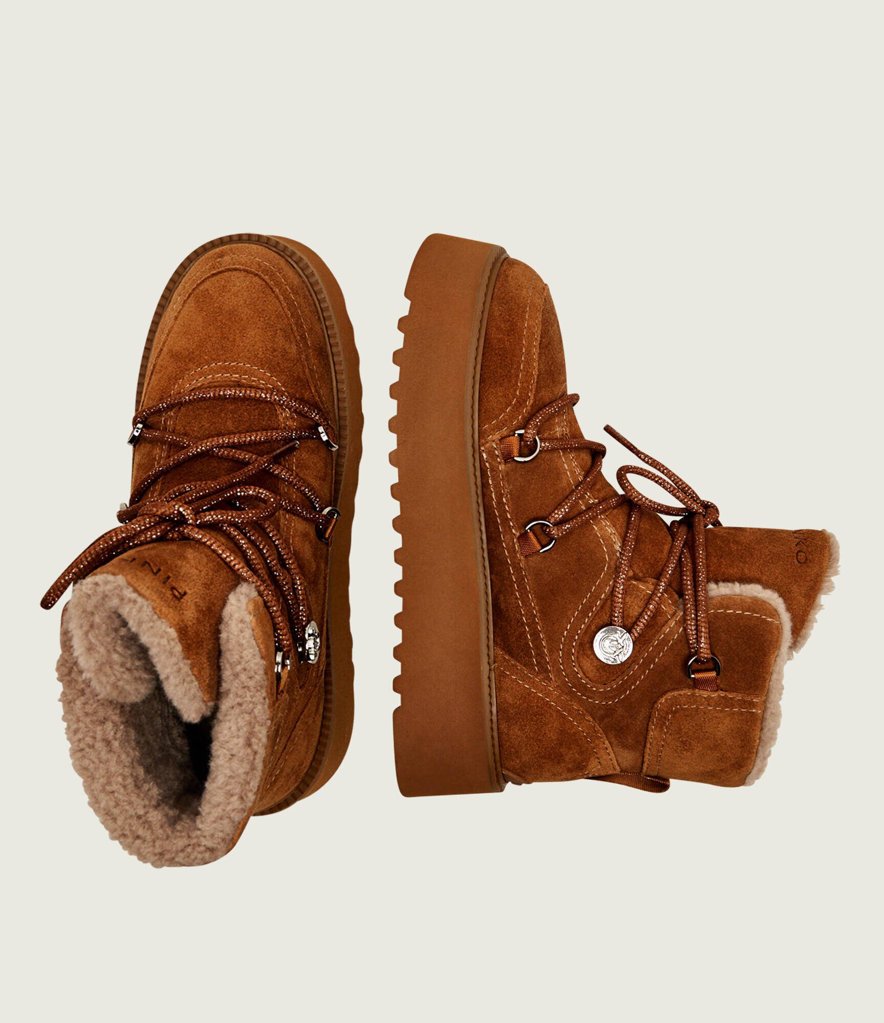 Pinko Bocanci Martina 01 | piele întoarsă | shearling