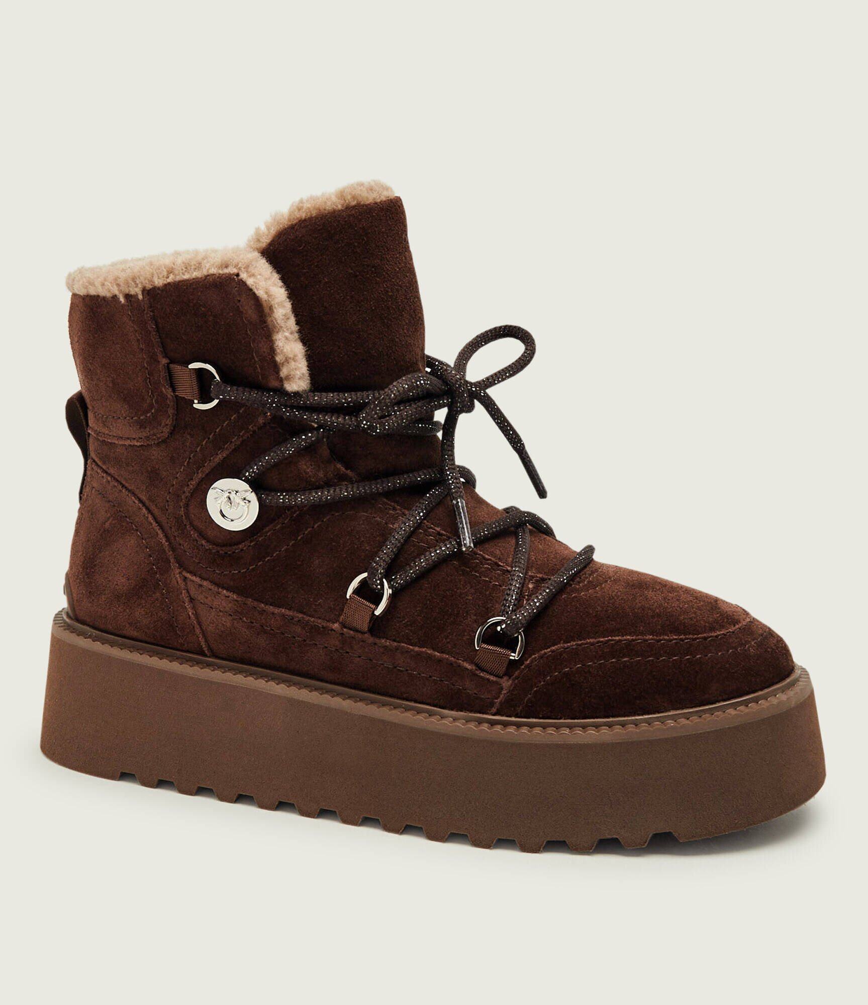 Pinko Bocanci Martina 01 | piele întoarsă | shearling