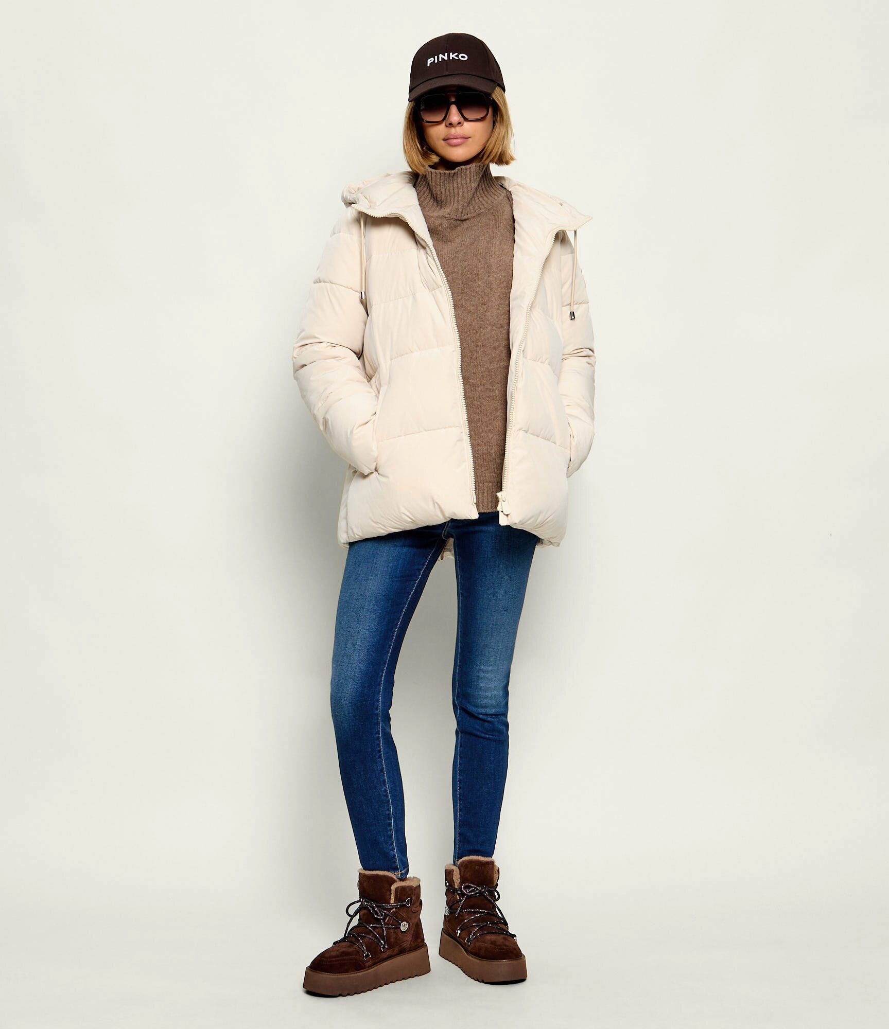Pinko Bocanci Martina 01 | piele întoarsă | shearling
