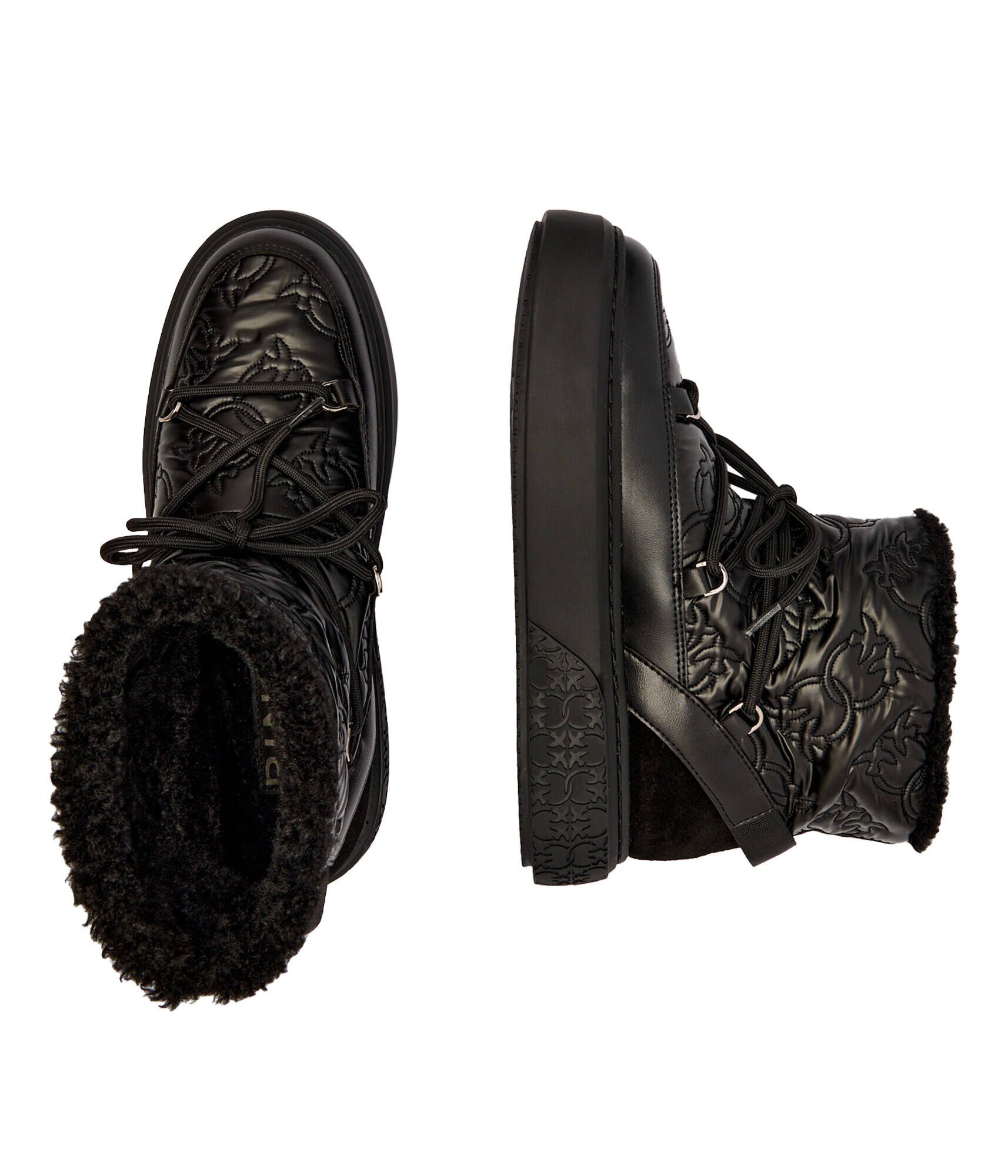 Pinko Bocanci Yoko 19 | shearling cu adaos de piele