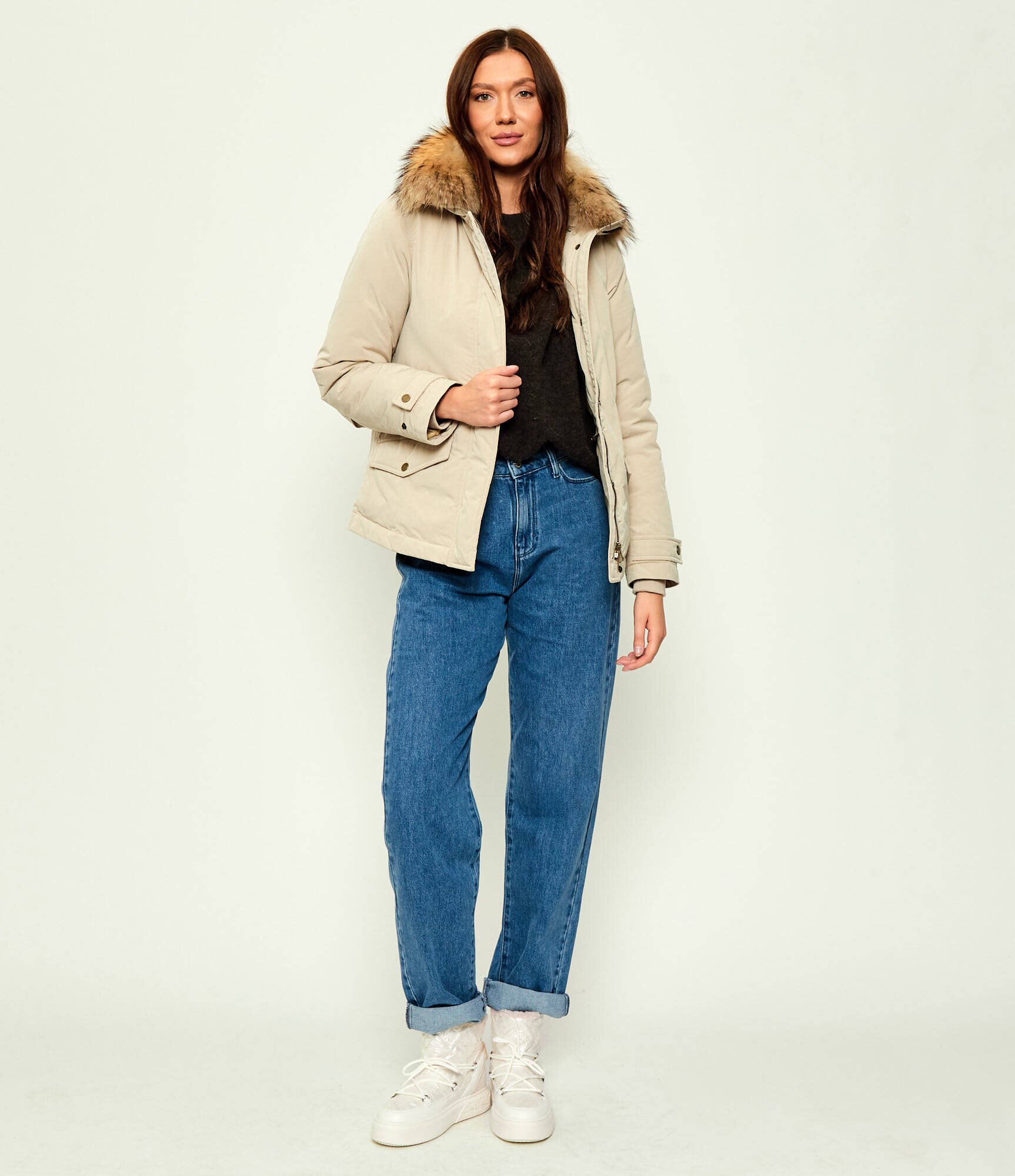 Pinko Bocanci Yoko 19 | shearling cu adaos de piele