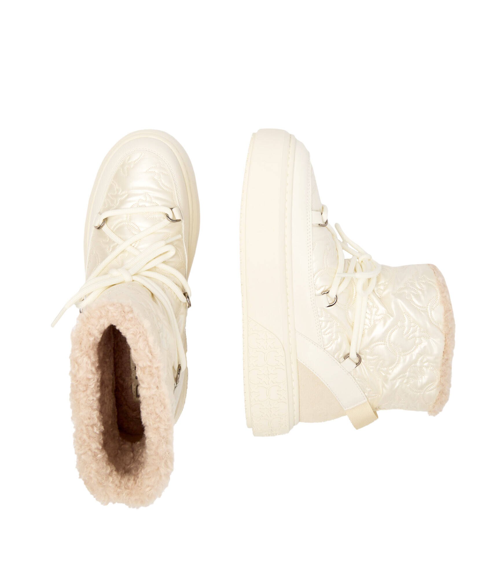 Pinko Bocanci Yoko 19 | shearling cu adaos de piele