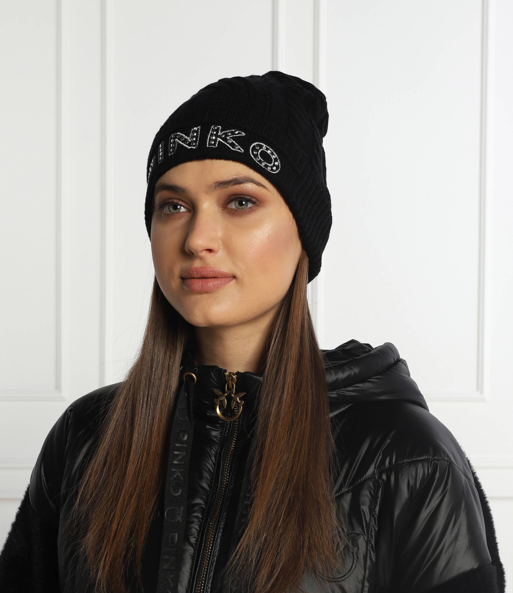 Pinko Căciulă BAMBOO CAPPELLO VISCOSA CABLES