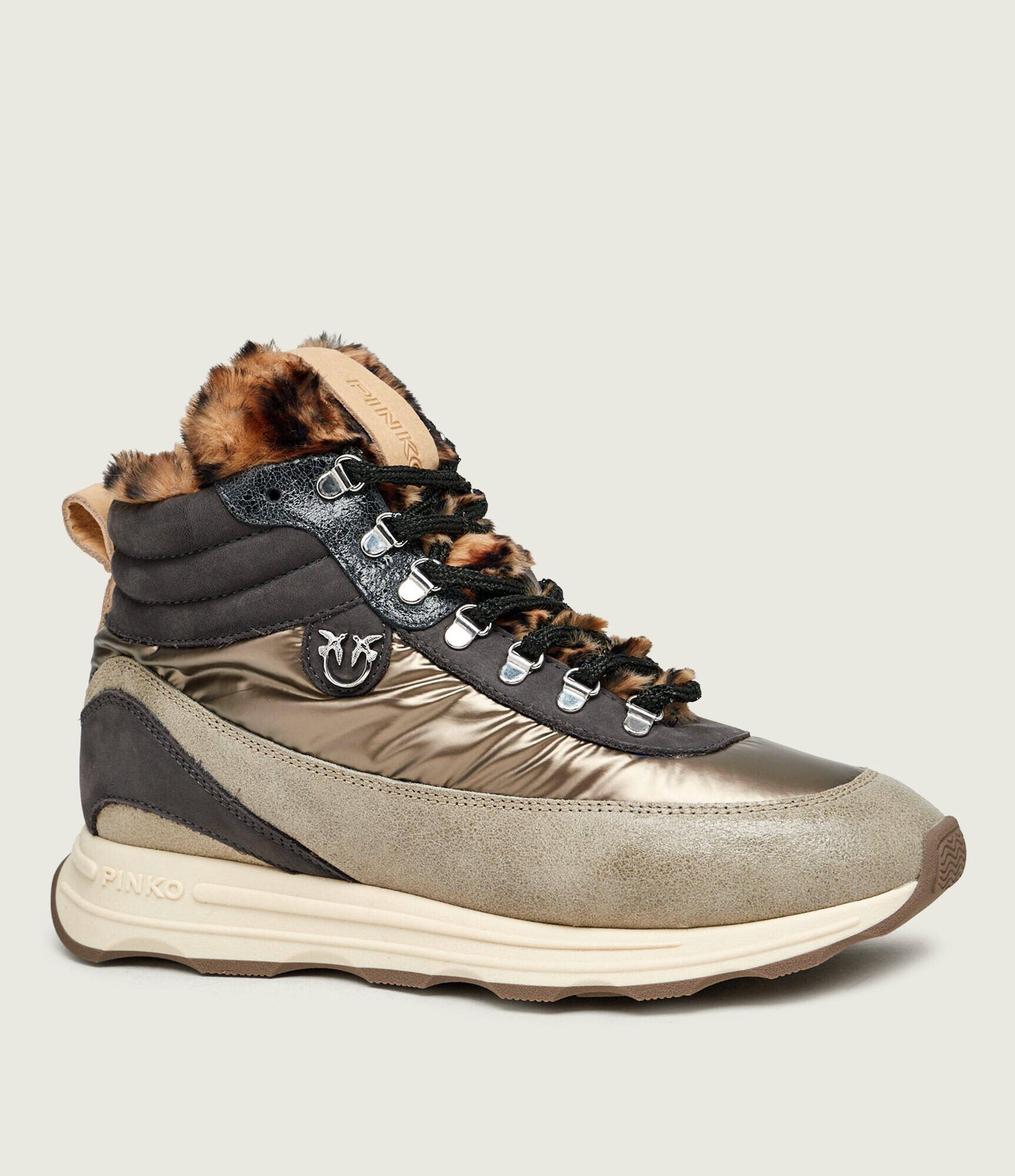Pinko Căptușite sneakers Zoe 22 cu adaos de piele