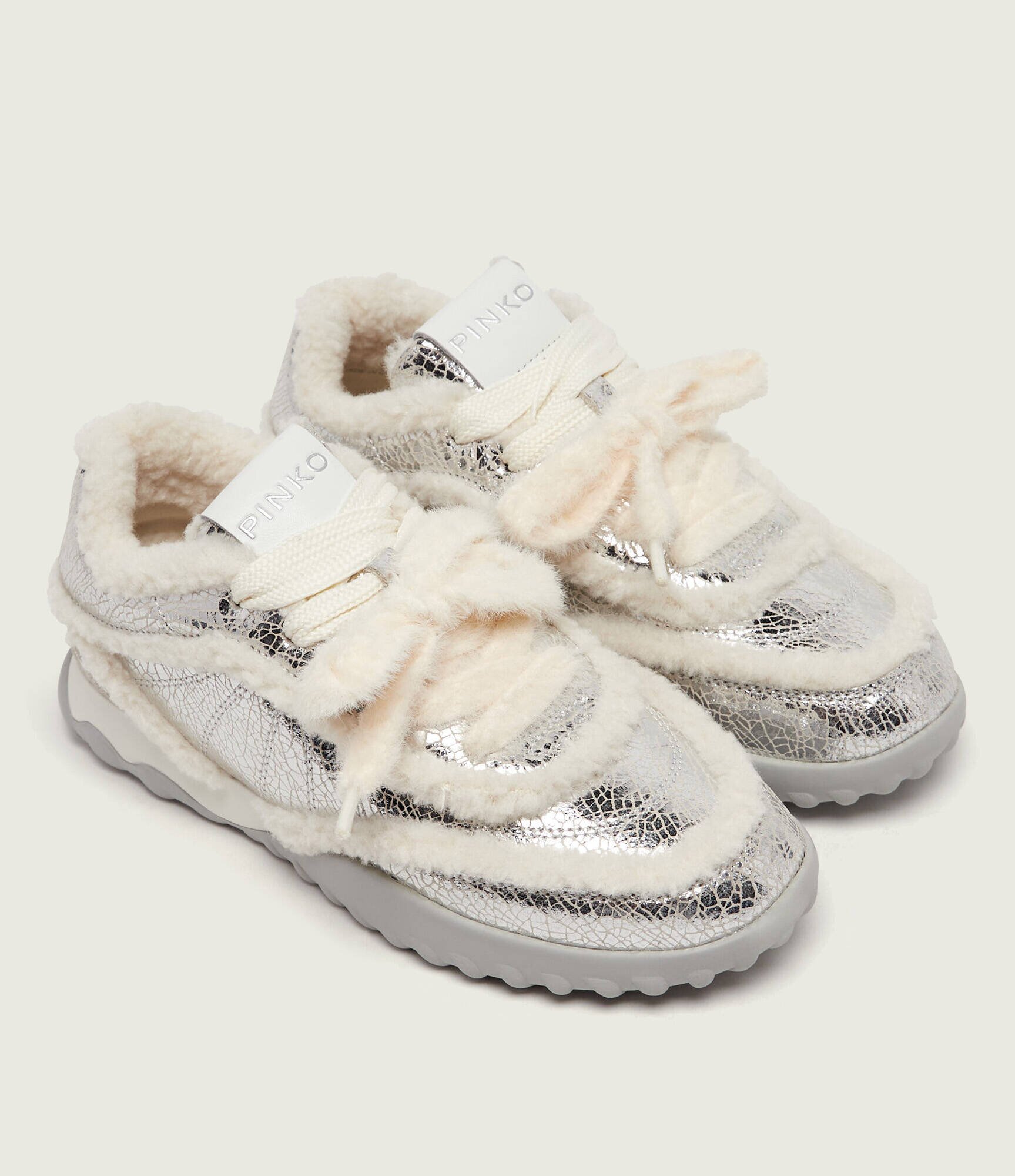 Pinko Căptușite teniși din piele Gea 02 | shearling