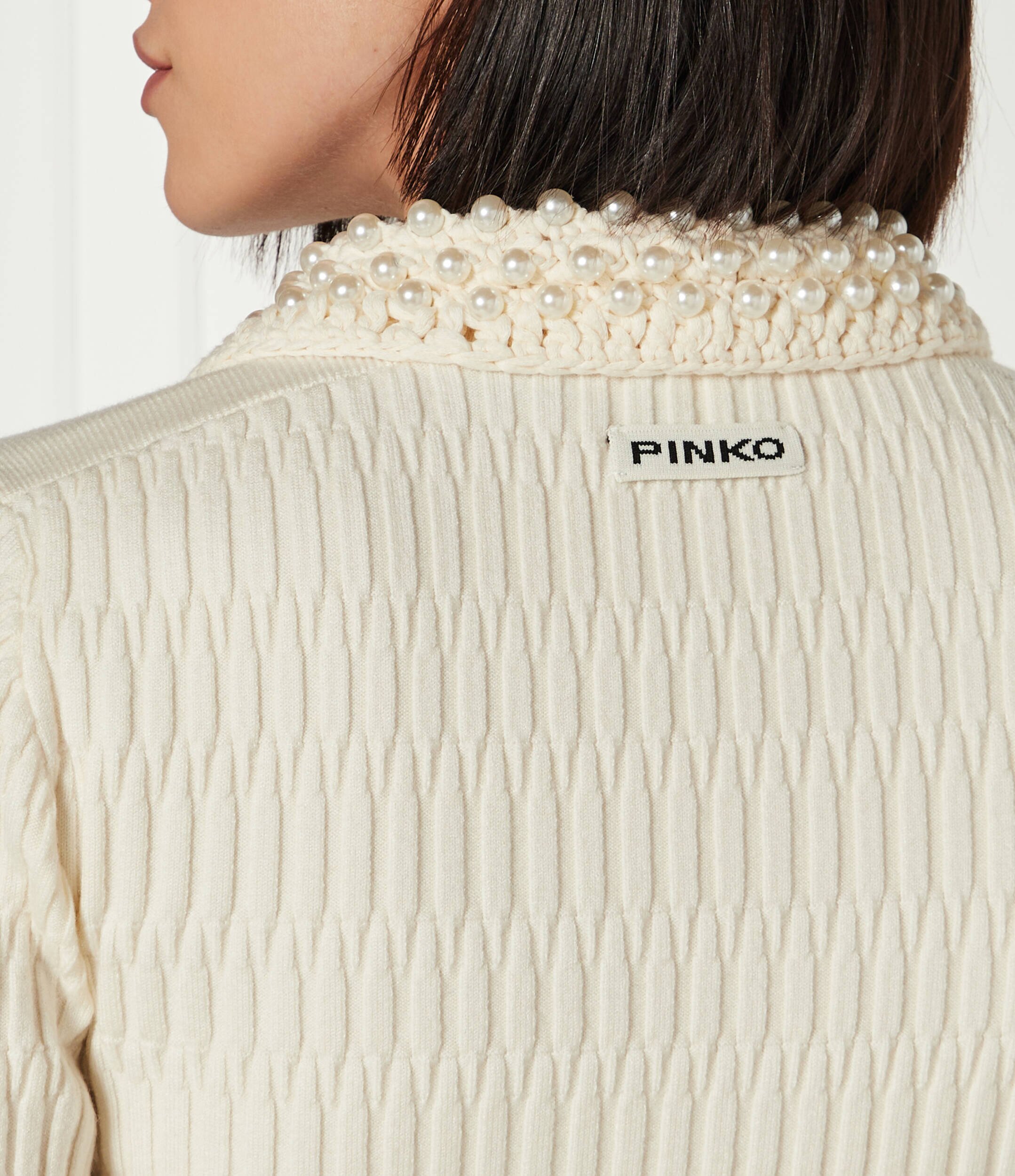 Pinko Cardigan MASQUERADE | Slim Fit cu adaos de lână