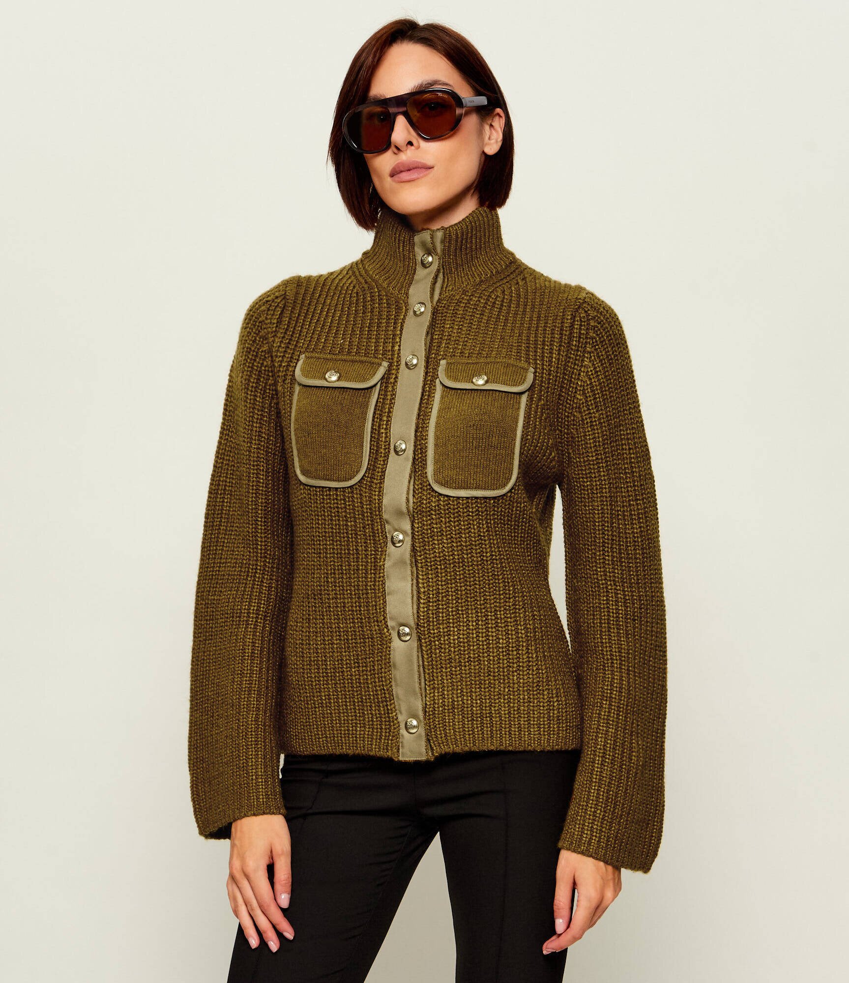 Pinko Cardigan Pispiglio | Slim Fit cu adaos de lână