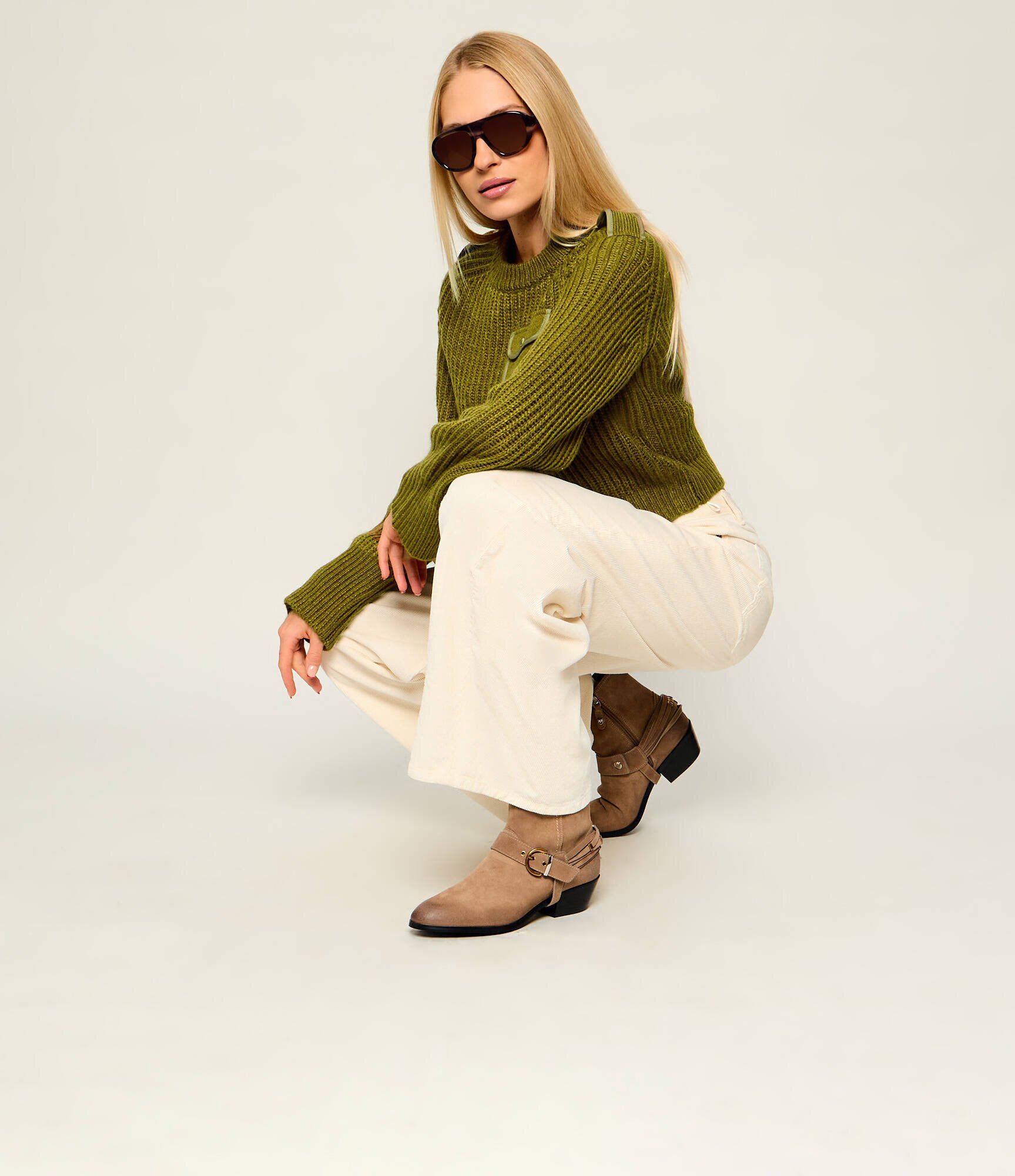 Pinko Cizme cowboy Jane 07 | piele întoarsă