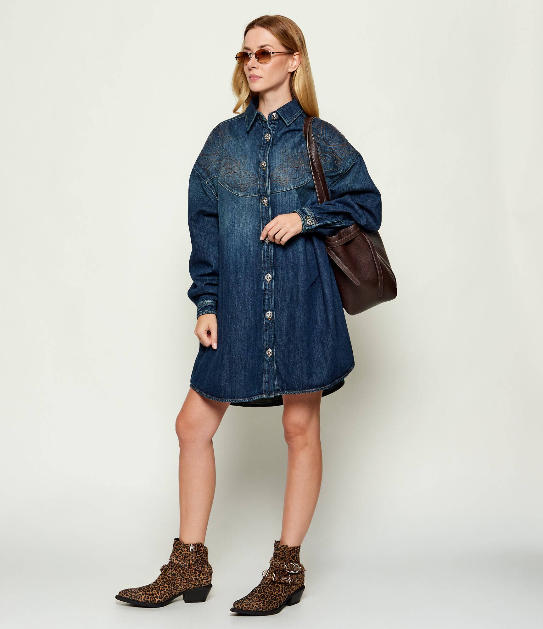 Pinko Cizme cowboy TEX 13 | piele întoarsă