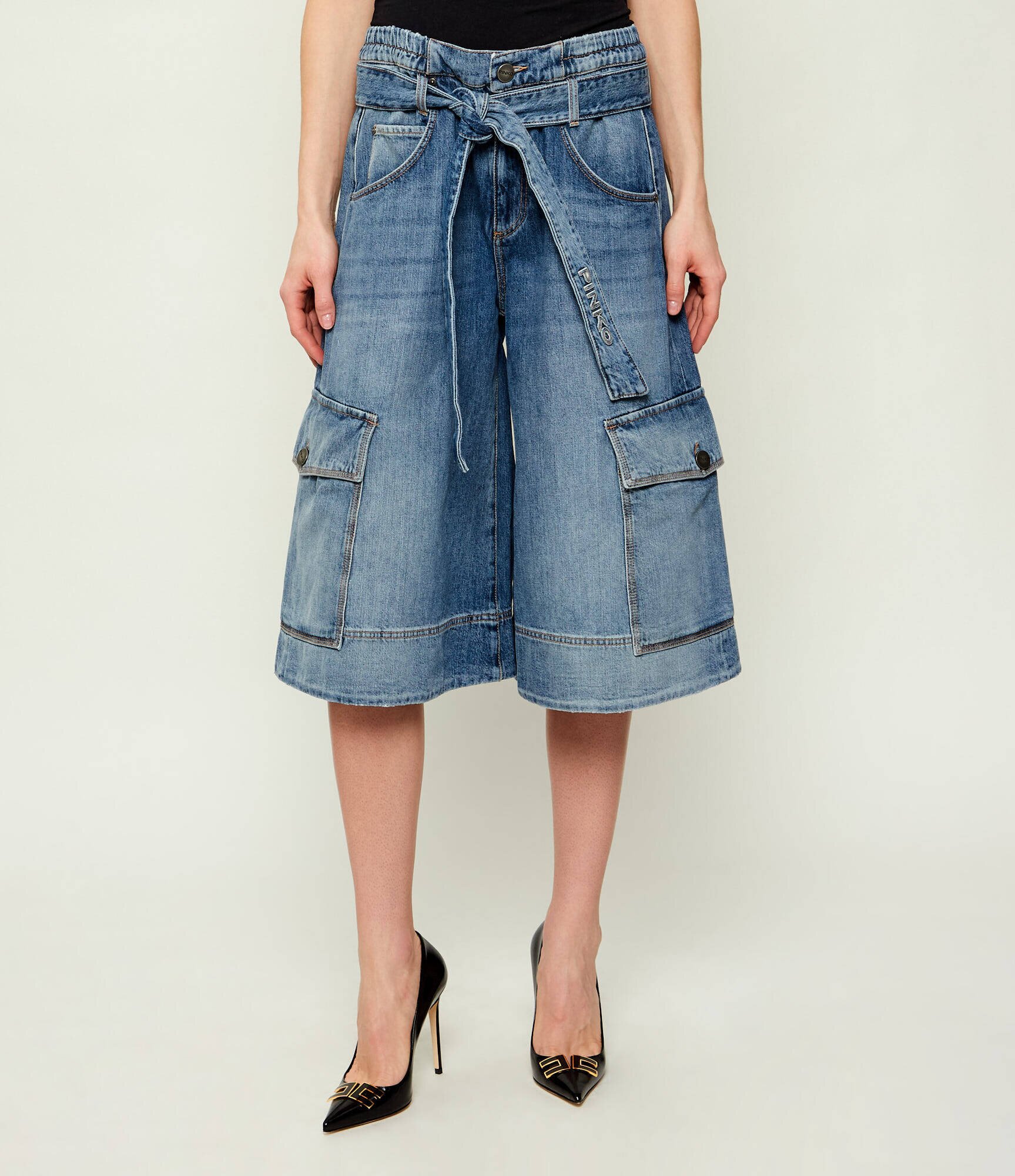 Pinko De blugi bermude Blonde | Loose fit