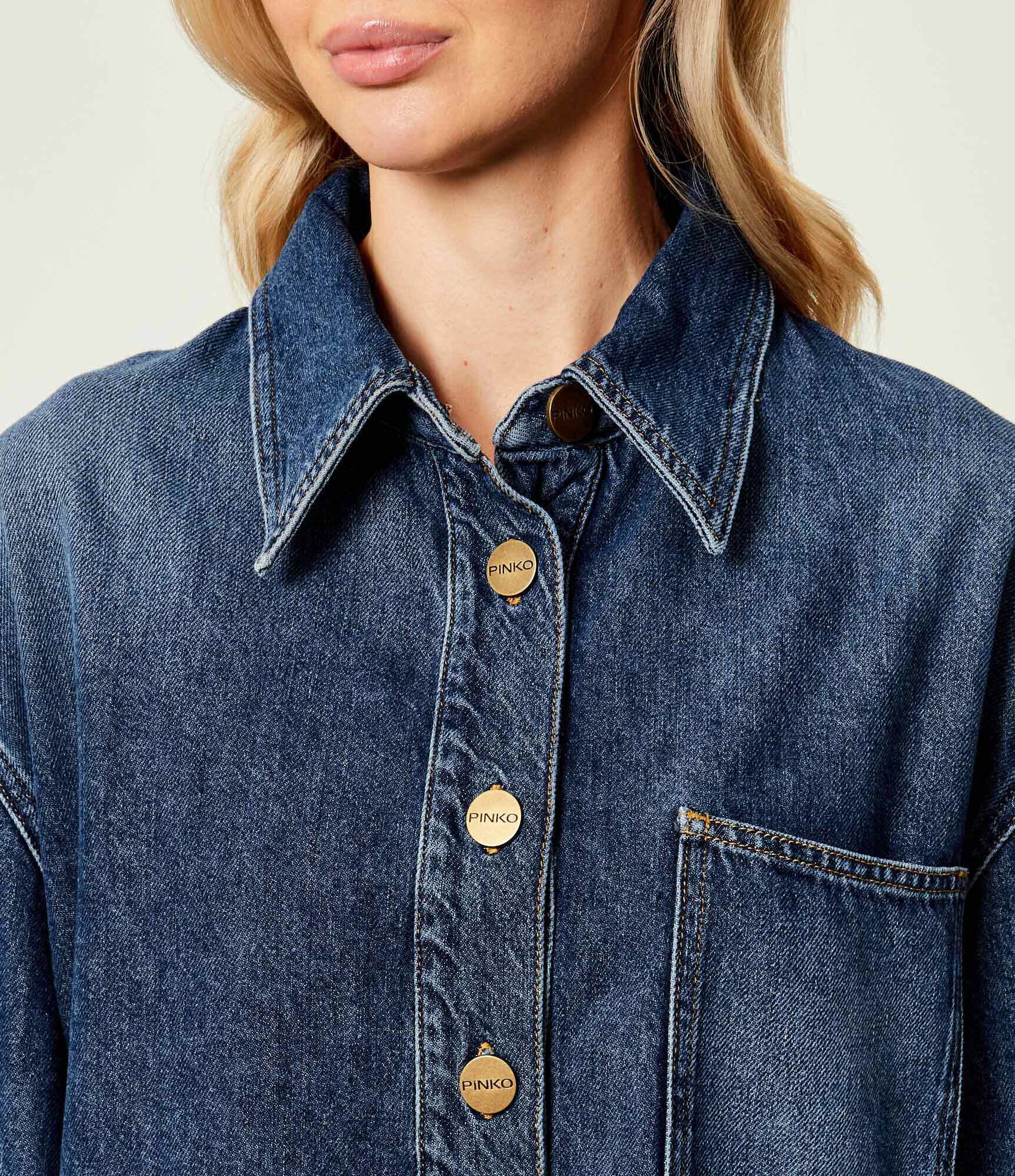 Pinko De blugi cămașă Olivastro | Oversize fit