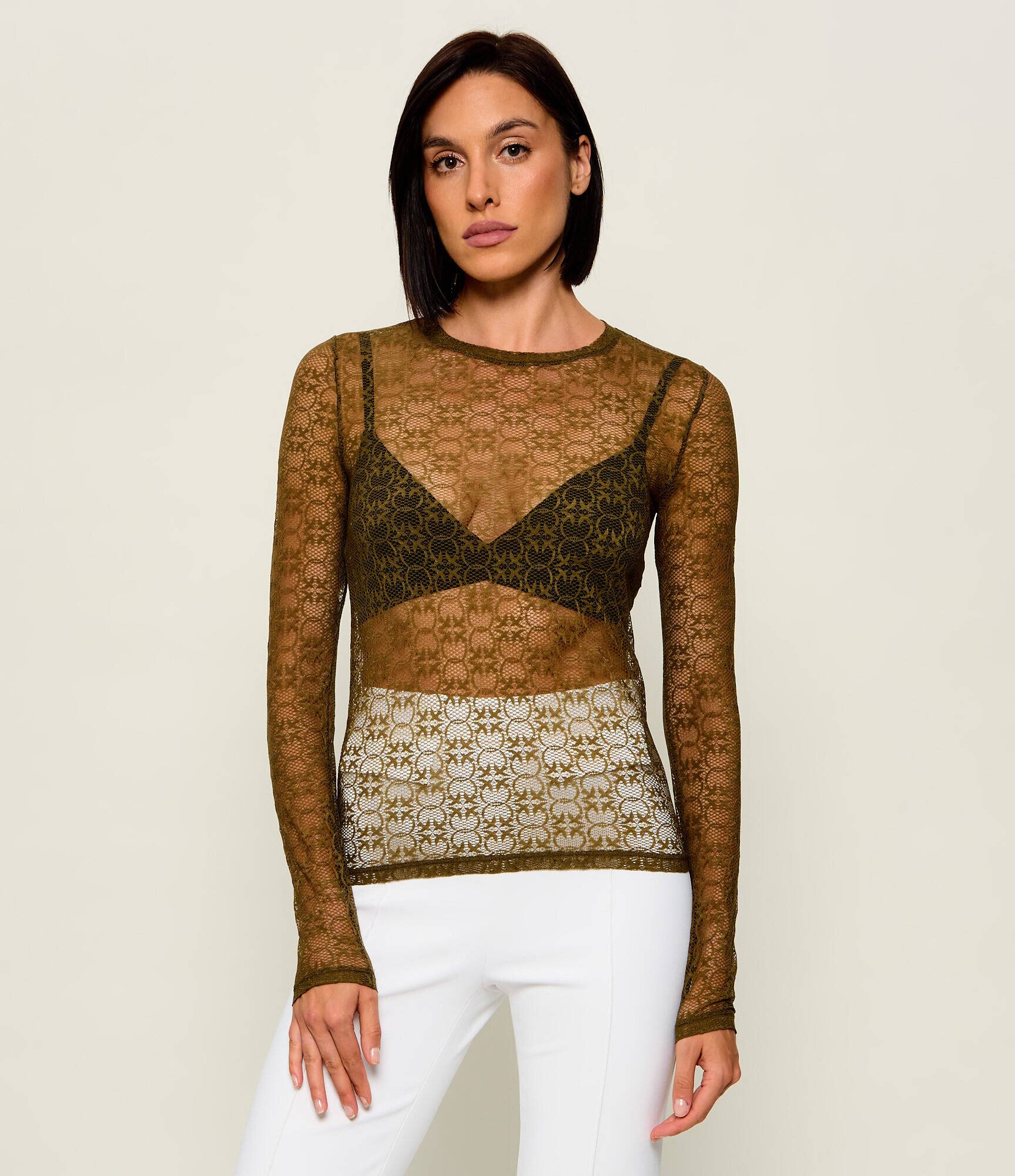 Pinko De dantelă bluză Rover | Slim Fit
