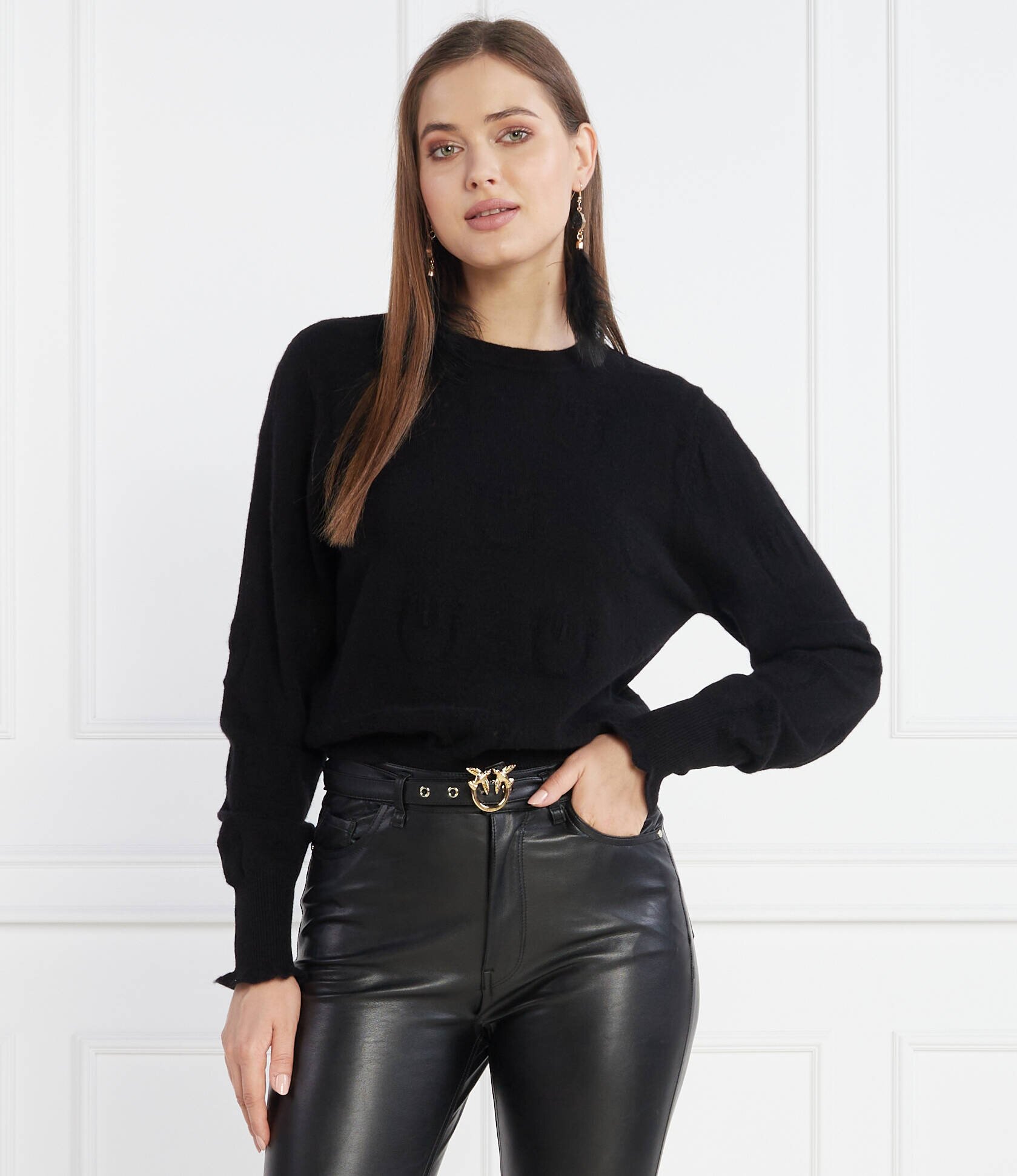 Pinko De dantelă pulover | Regular Fit