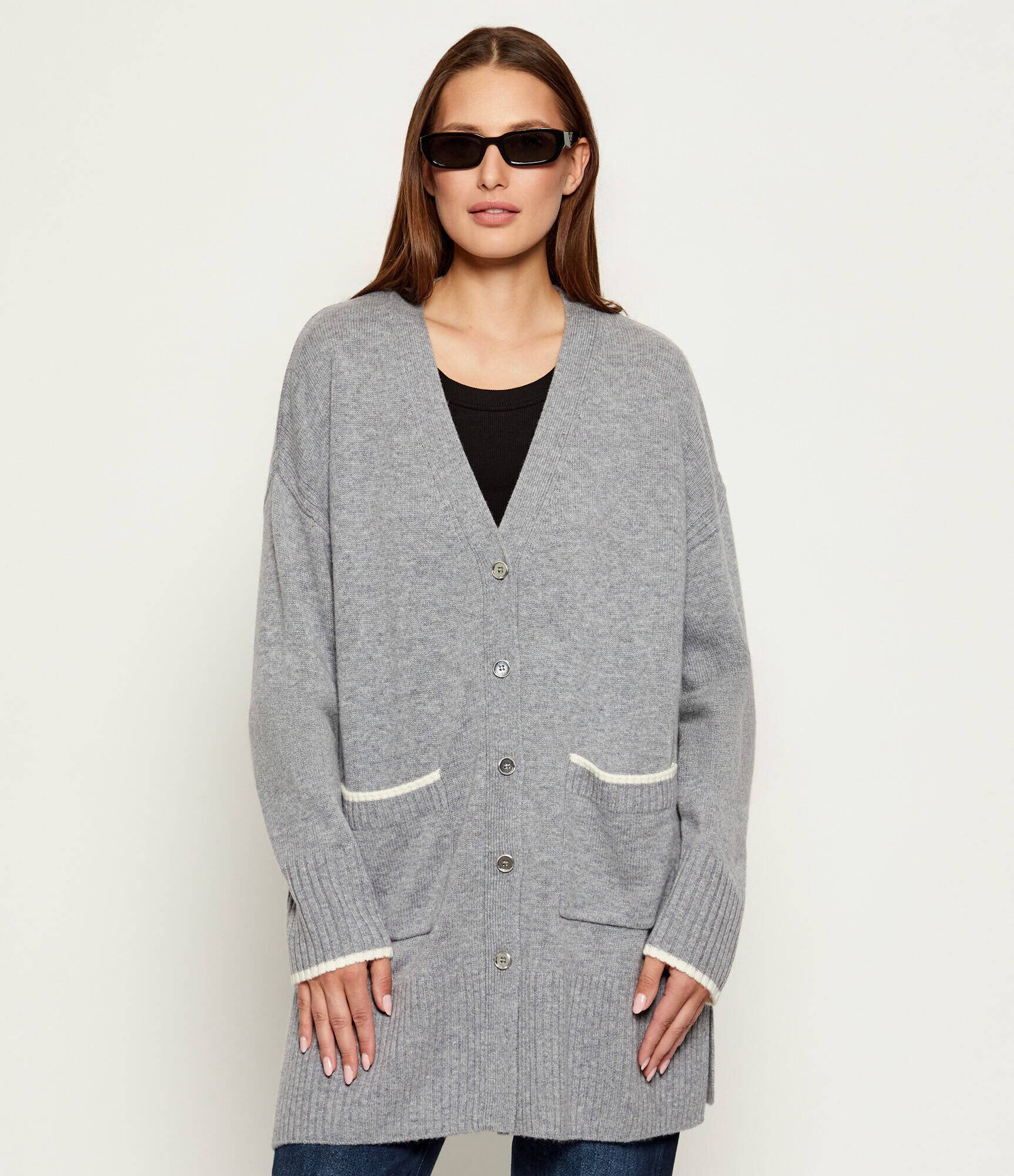Pinko De lână cardigan TASMANIA | Relaxed fit cu adaos de cașmir