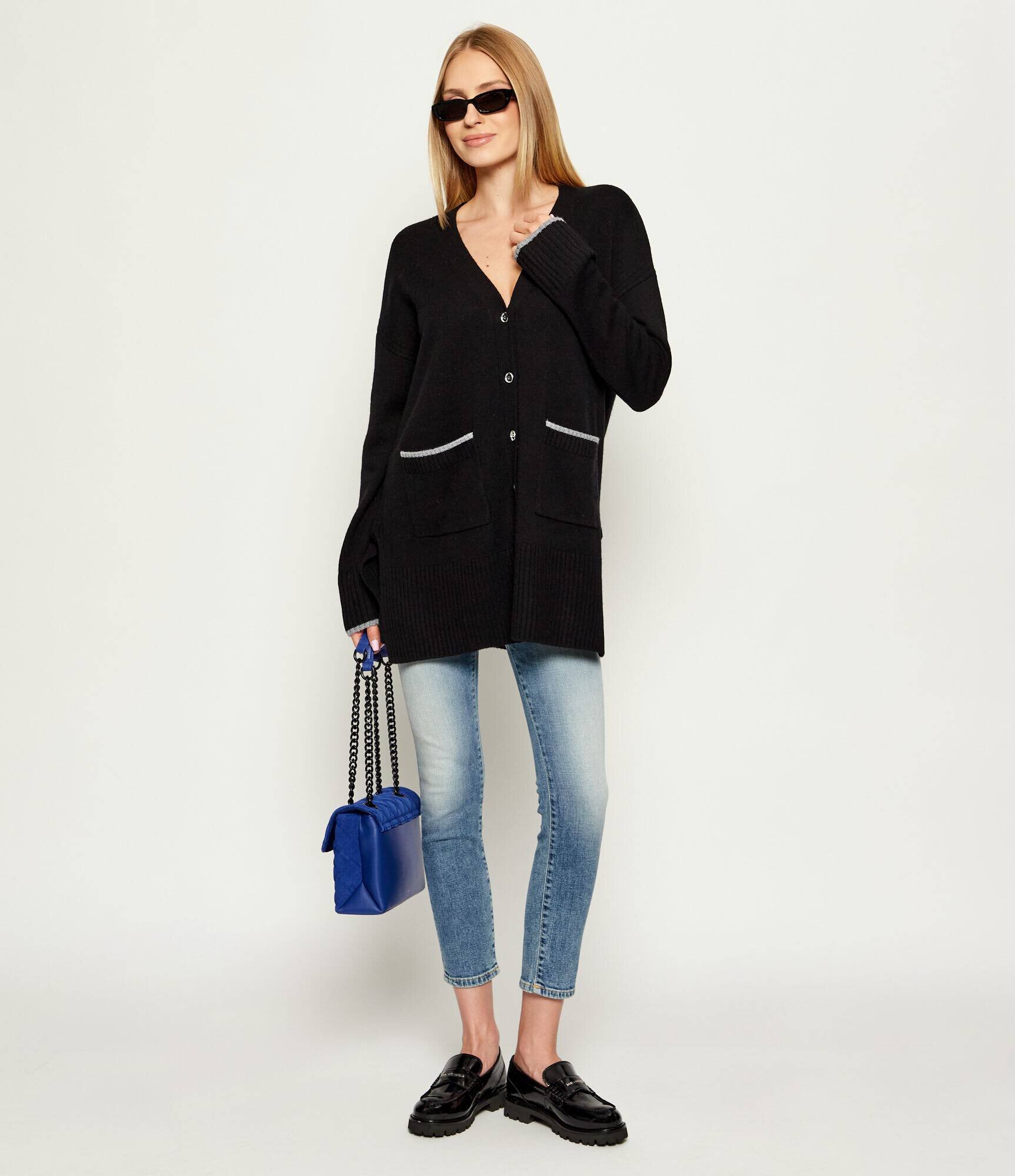 Pinko De lână cardigan TASMANIA | Relaxed fit cu adaos de cașmir