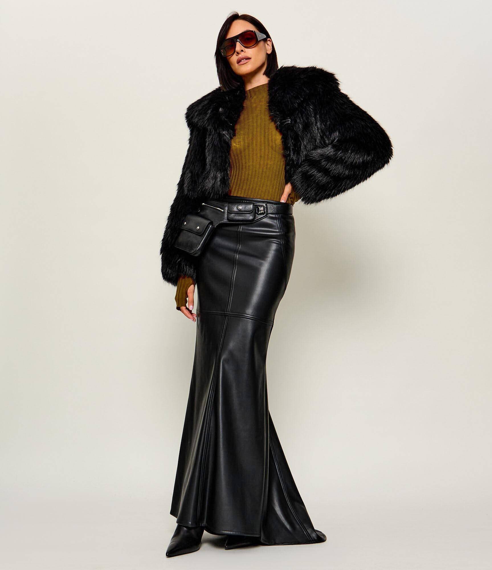 Pinko De lână guler înalt Muggito | Slim Fit