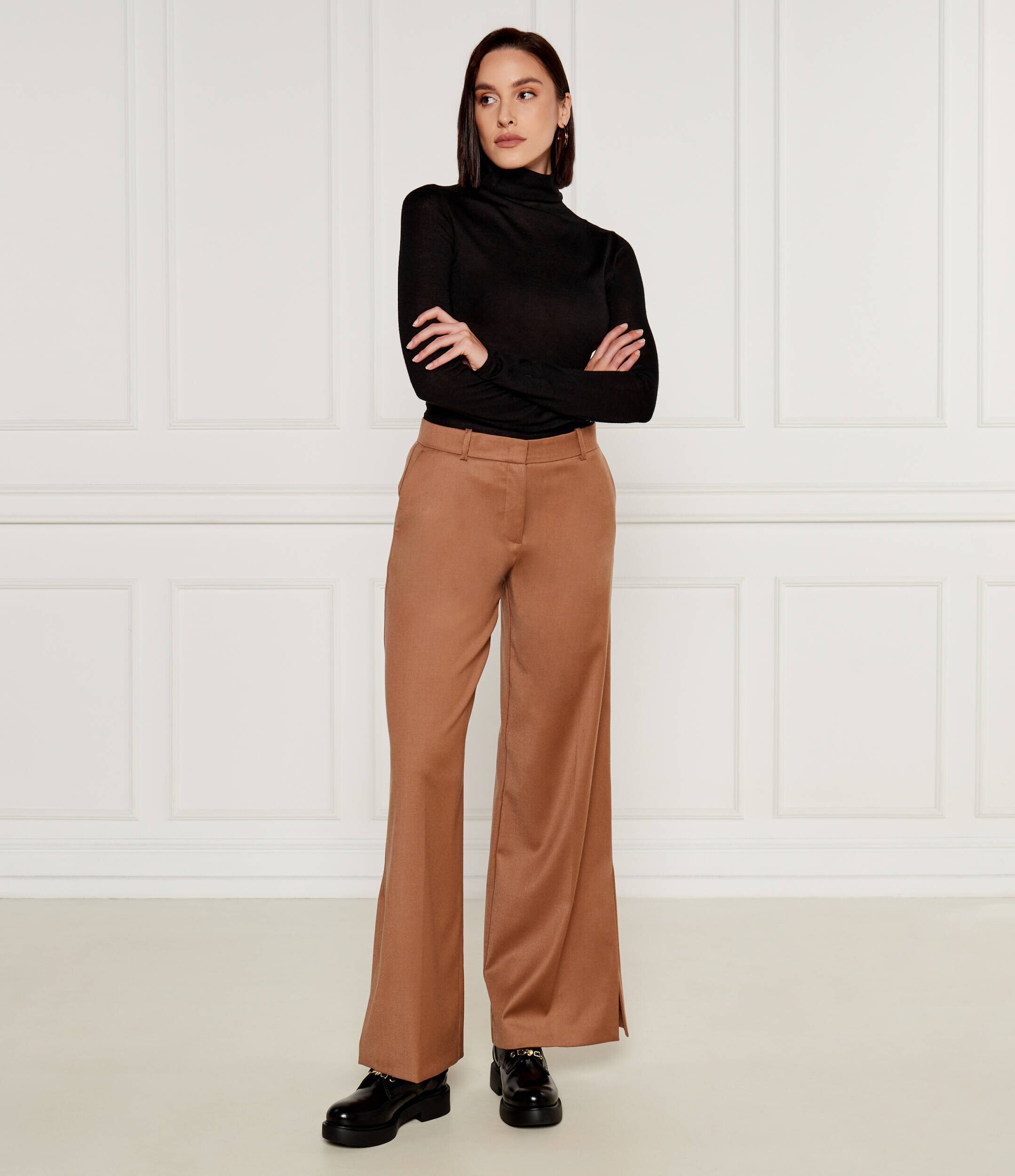 Pinko De lână maletă Sacro | Slim Fit cu adaos de mătase