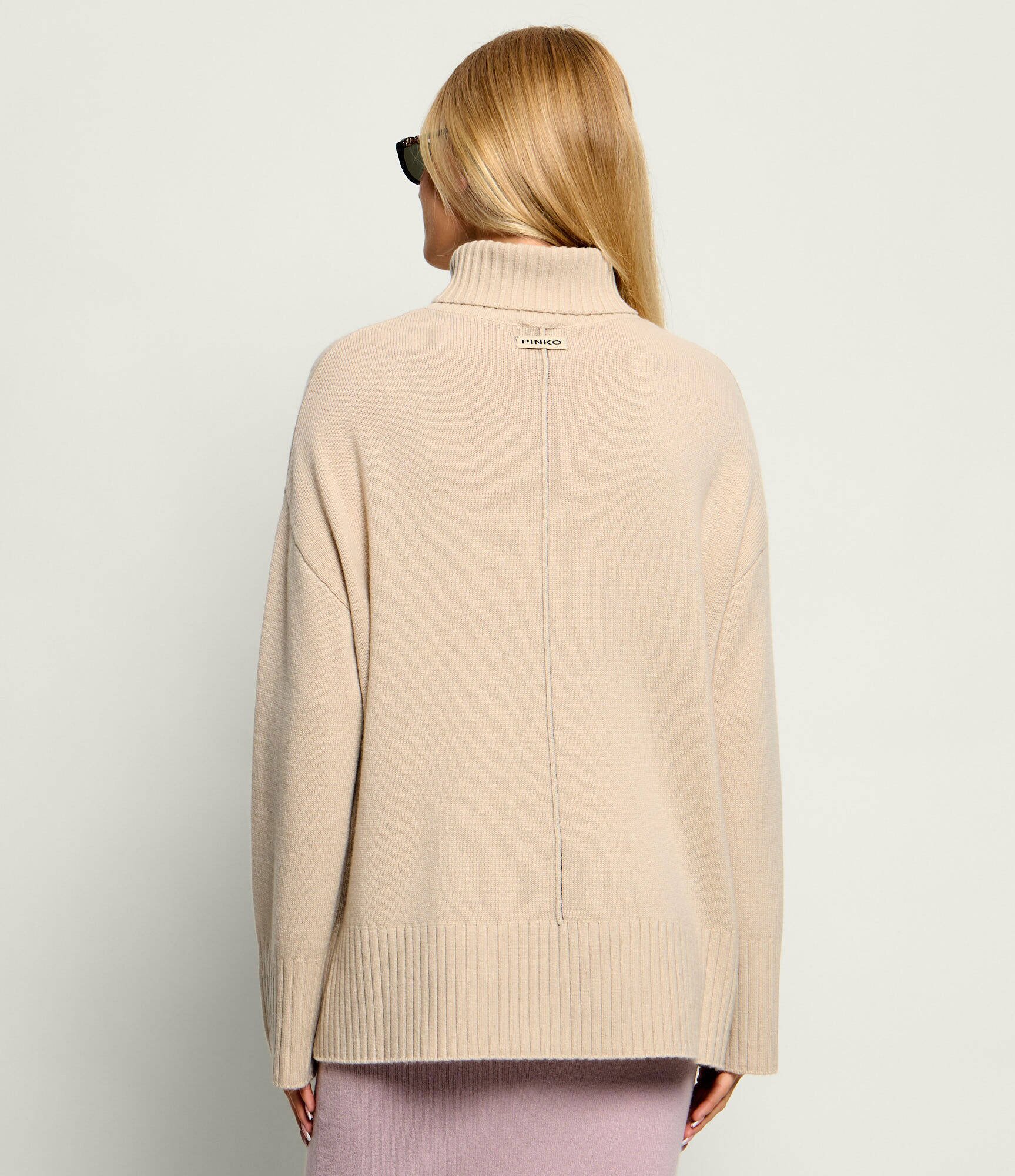 Pinko De lână maletă Tampere Dolcevita | Oversize fit cu adaos de cașmir
