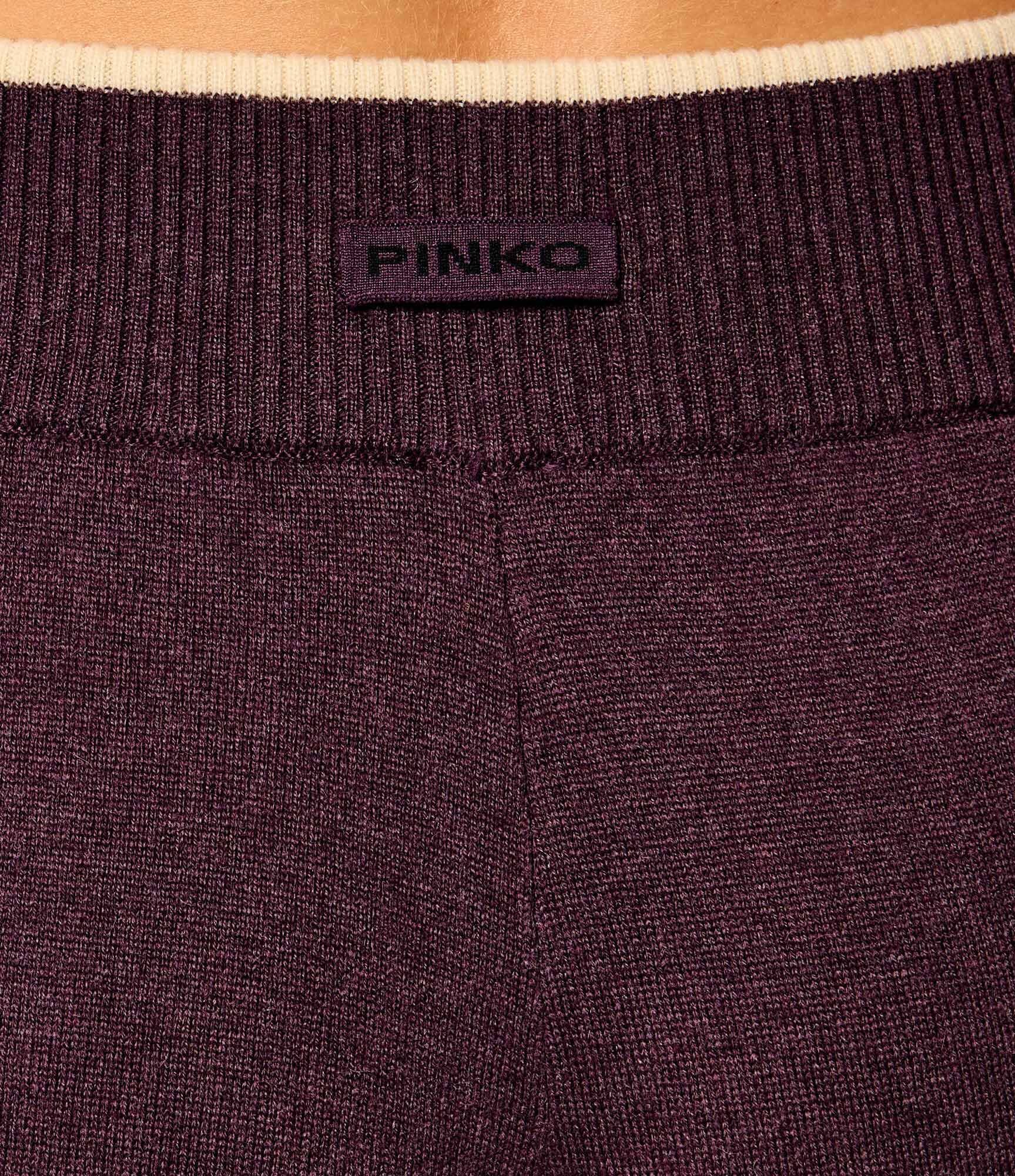 Pinko De lână pantaloni de tricot Siviglia | Loose fit cu adaos de cașmir