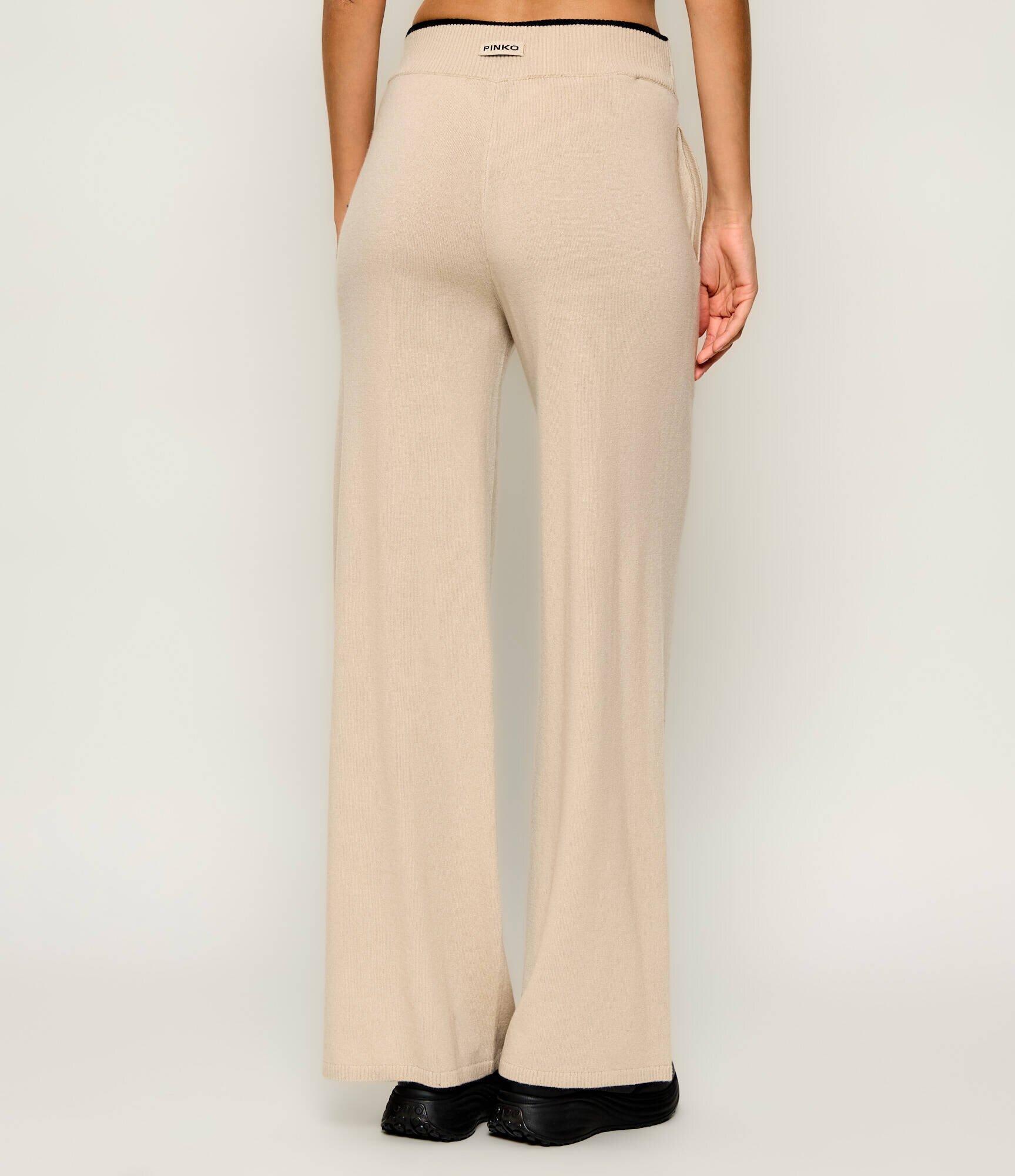 Pinko De lână pantaloni de tricot Siviglia | Loose fit cu adaos de cașmir