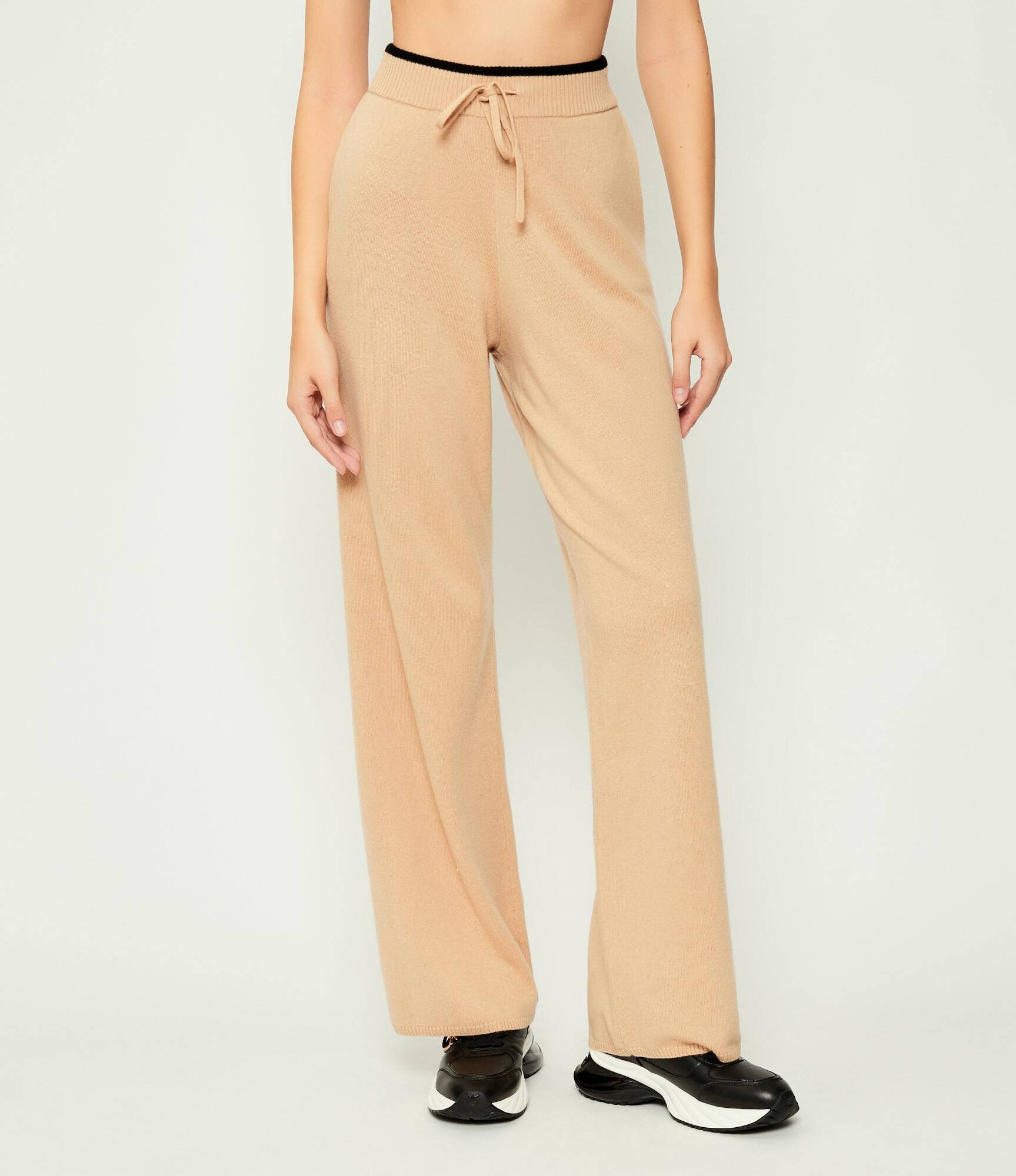 Pinko De lână pantaloni de tricot Veraguas | Straight fit cu adaos de cașmir