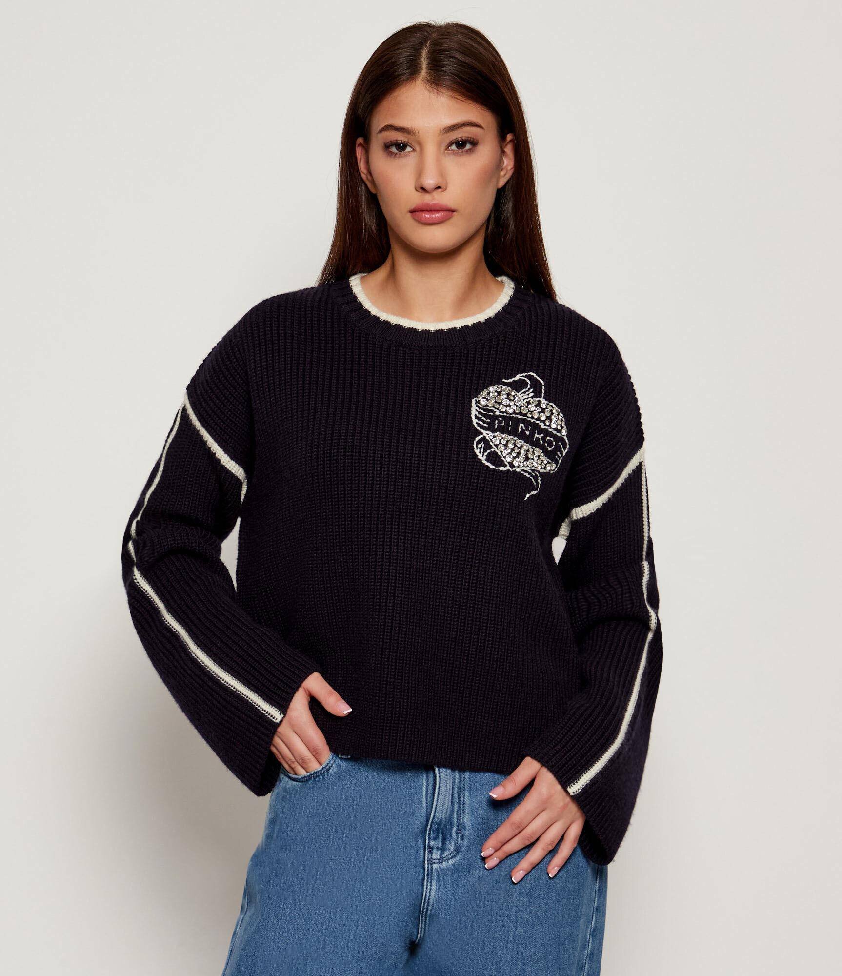 Pinko De lână pulover ALICUDI | Loose fit