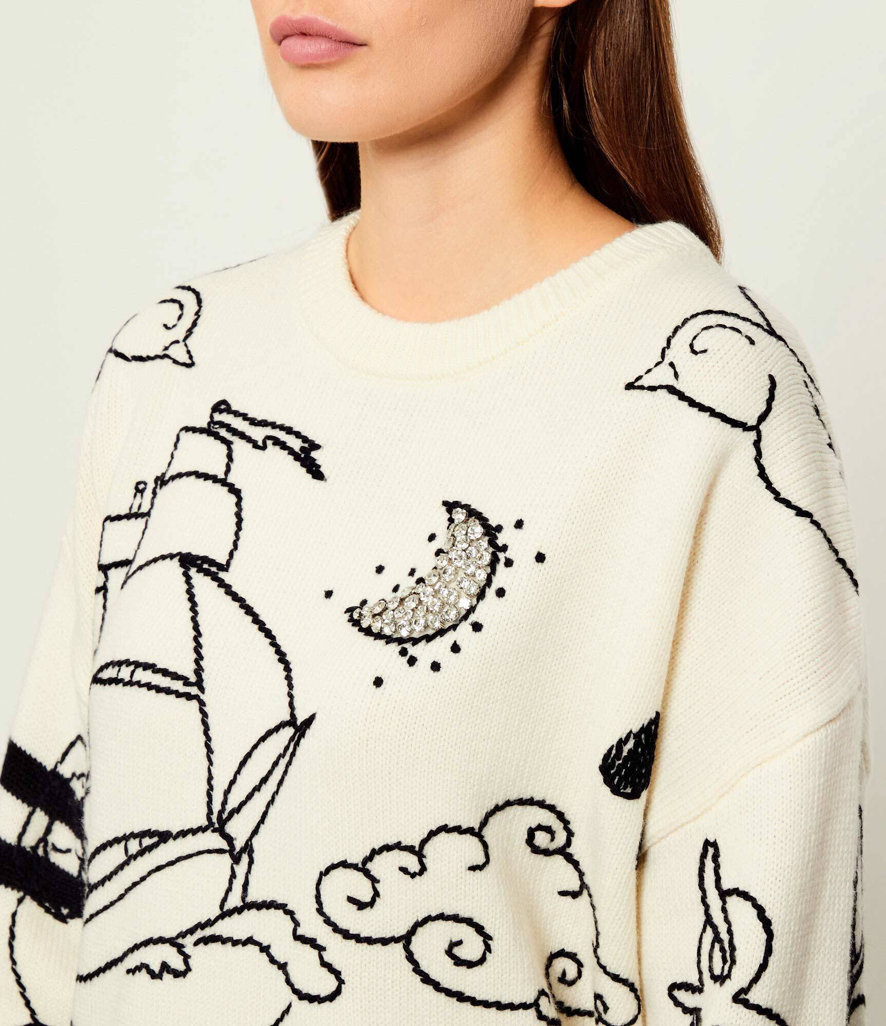 Pinko De lână pulover Andros | Loose fit