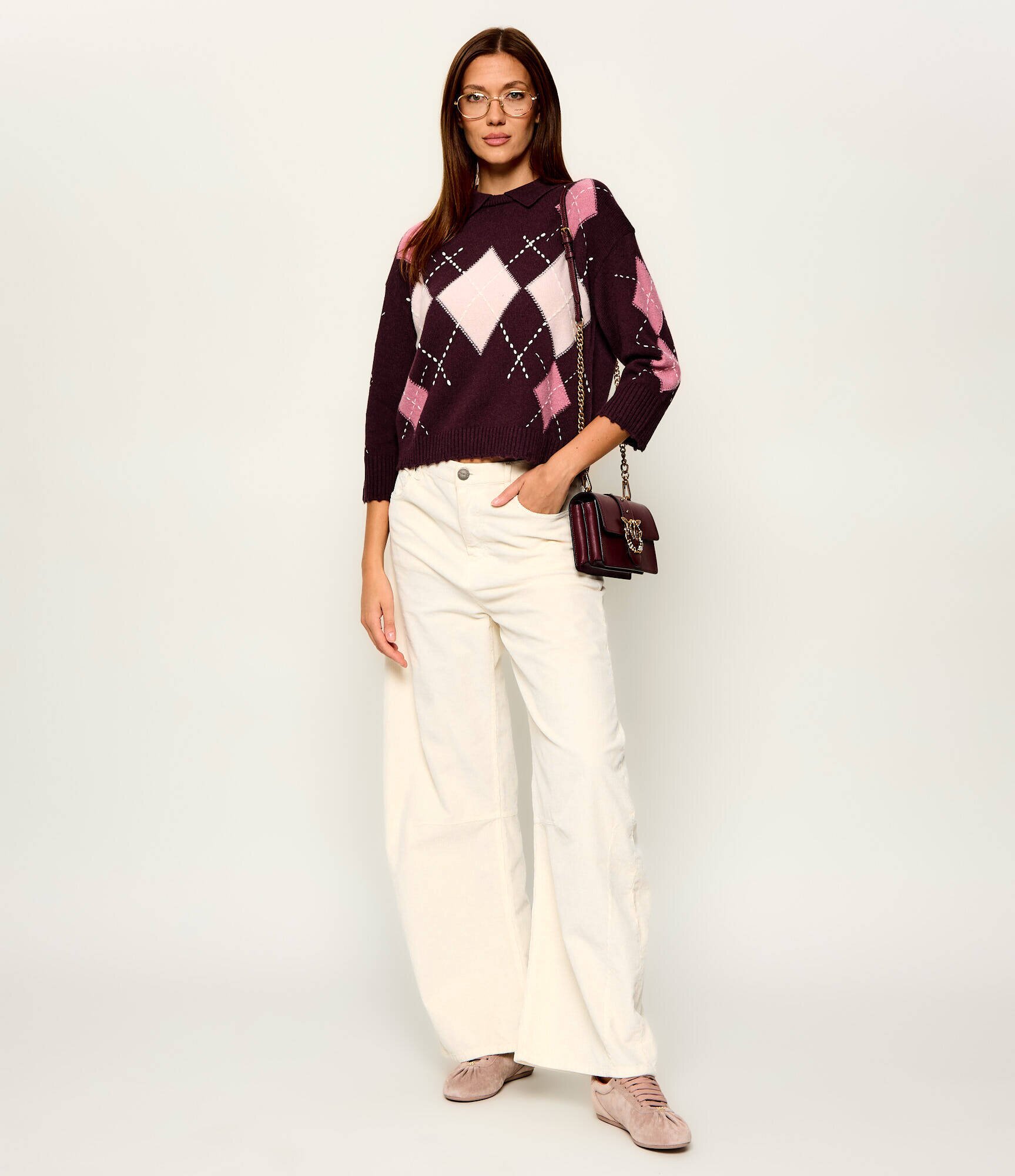 Pinko De lână pulover Cork | Loose fit cu adaos de cașmir