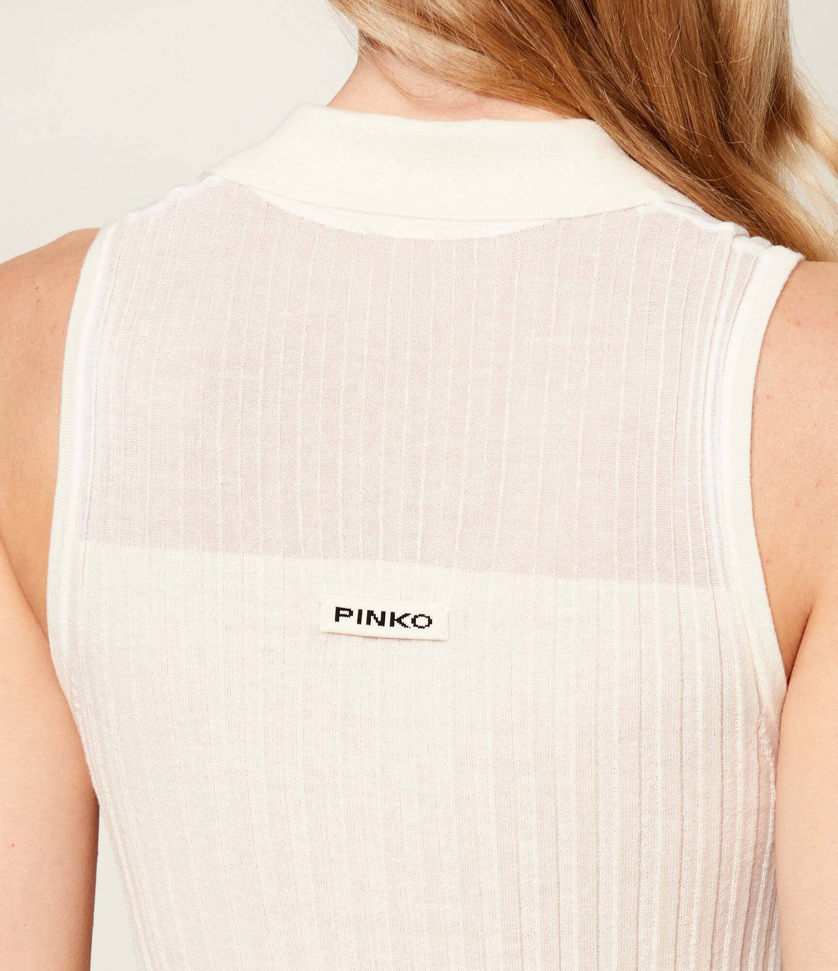 Pinko De lână top FOSCHIA | Slim Fit | cu adaos de mătase și cașmir