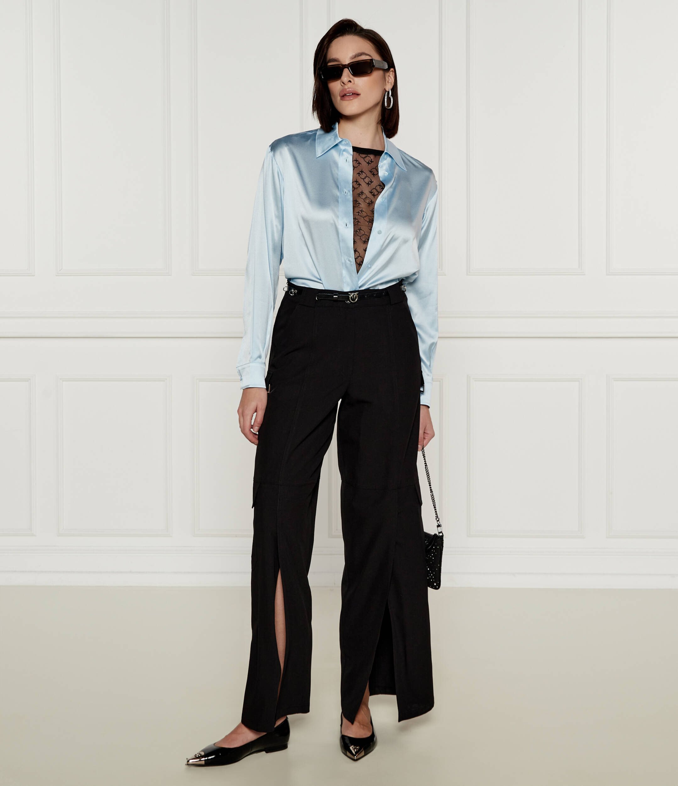 Pinko De mătase cămașă | Regular Fit