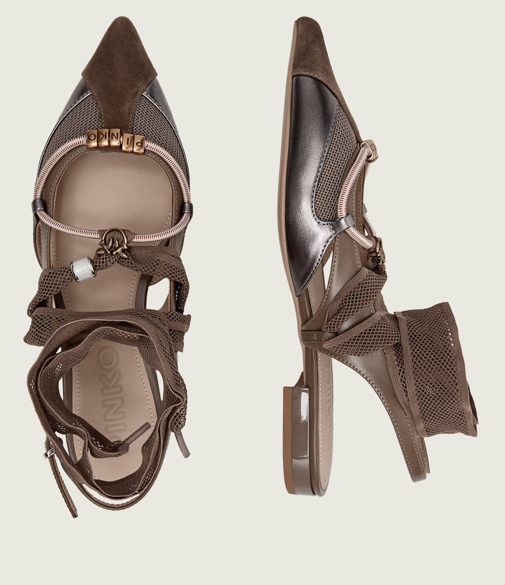 Pinko De piele balerini GIANIRA 30 | piele întoarsă