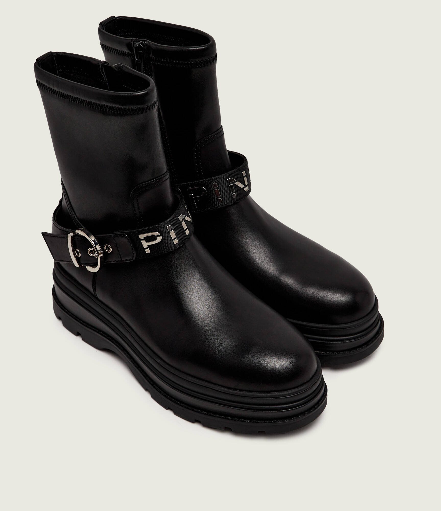 Pinko De piele botine cu platformă Eva 01