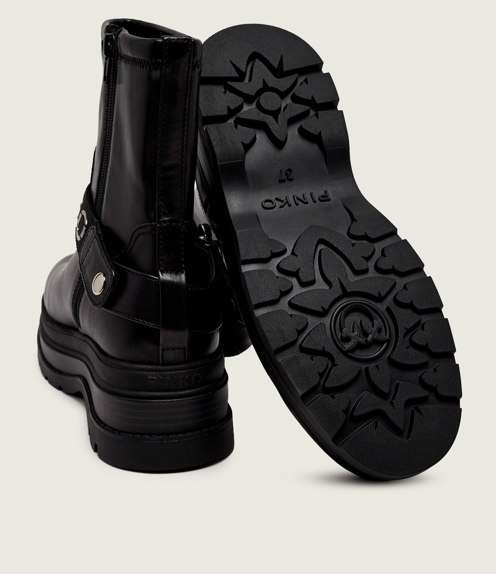 Pinko De piele botine cu platformă Eva 01