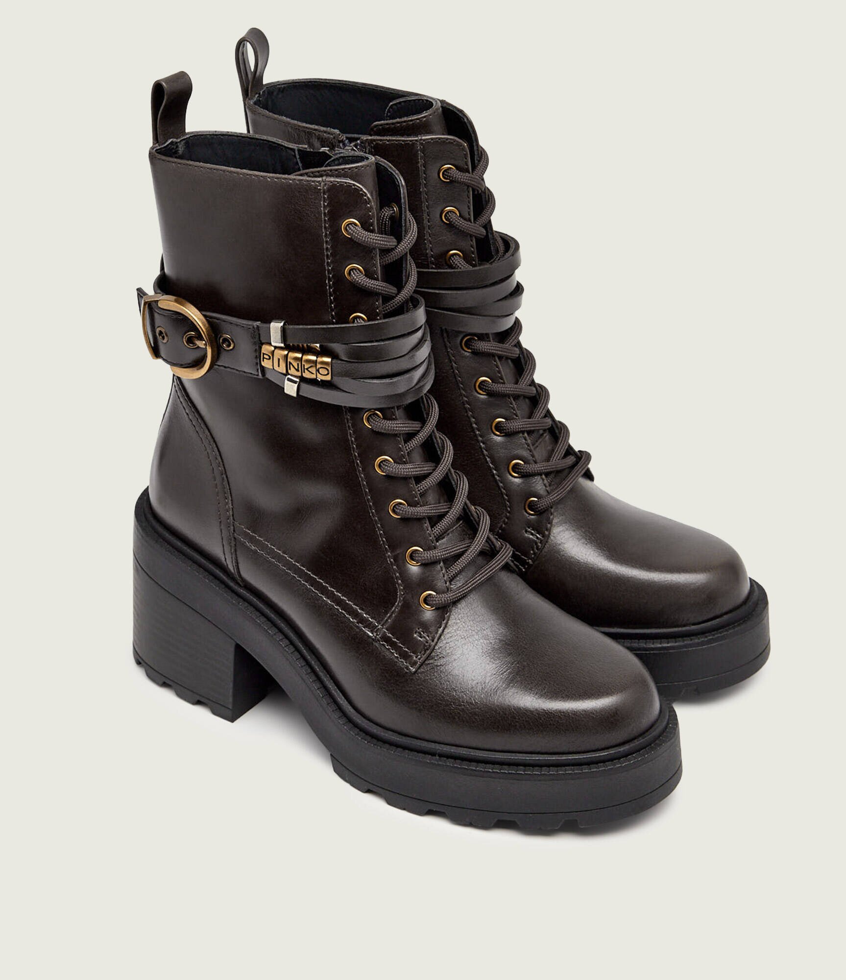 Pinko De piele botine cu toc Altea 01
