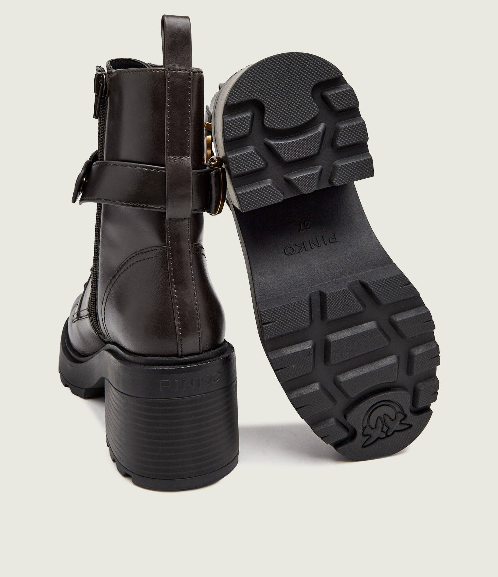 Pinko De piele botine cu toc Altea 01