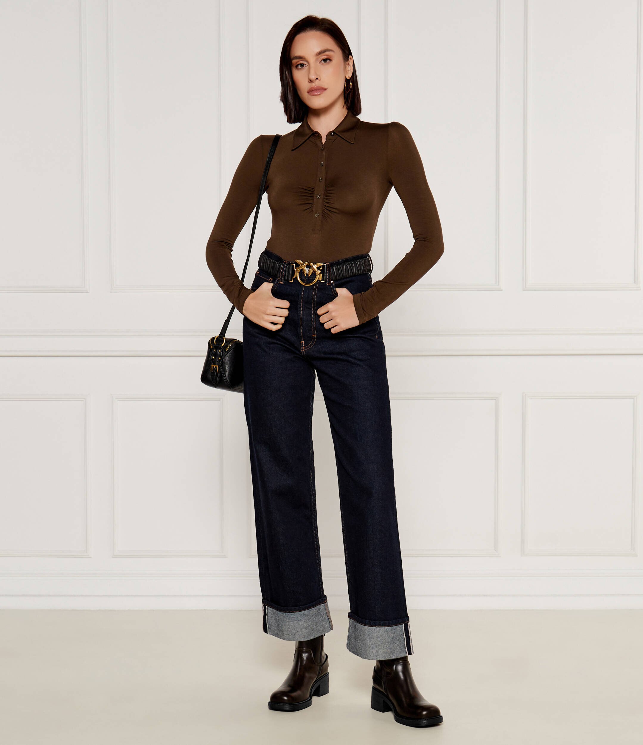 Pinko De piele botine cu toc Alys 05