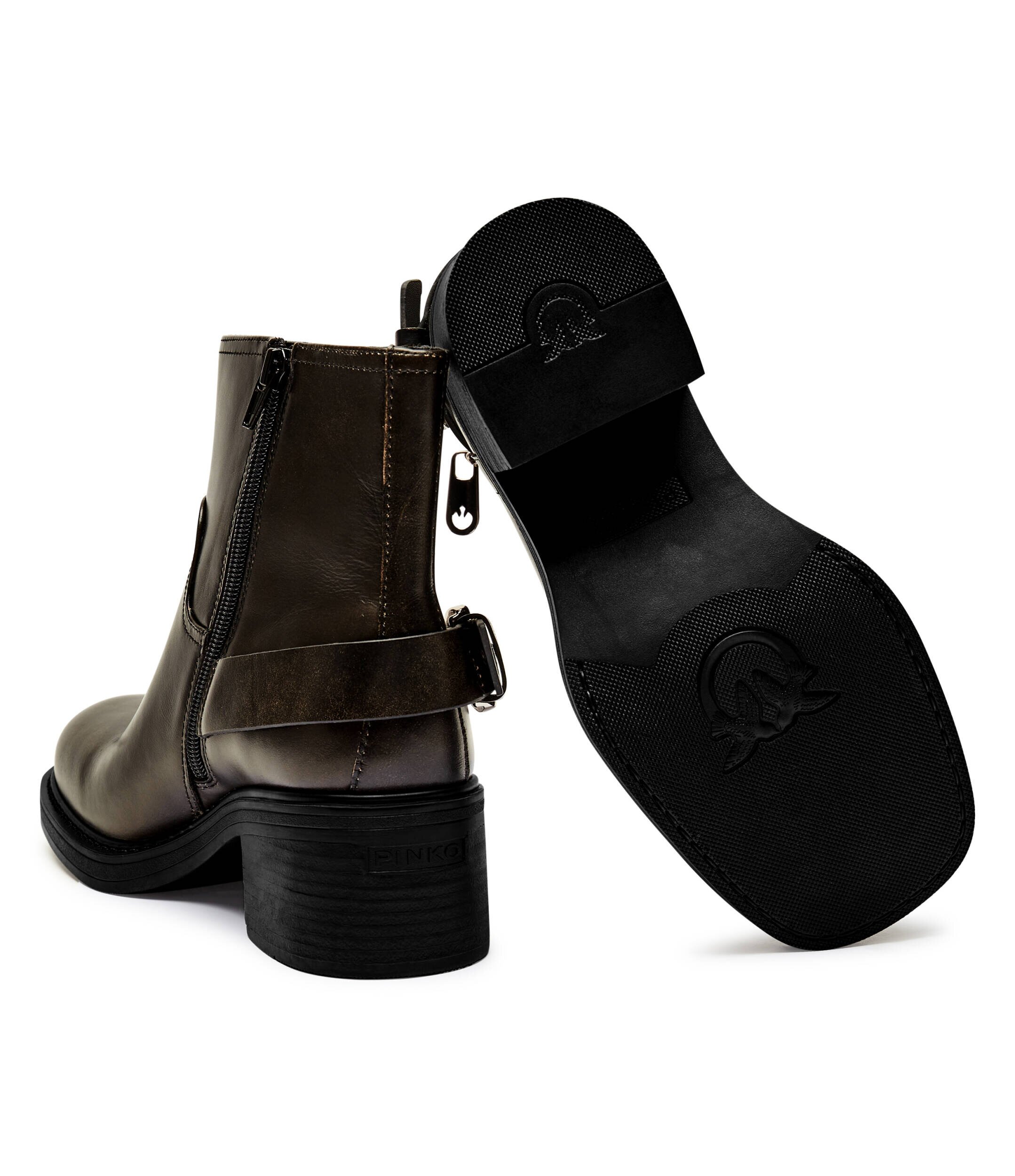 Pinko De piele botine cu toc Alys 05