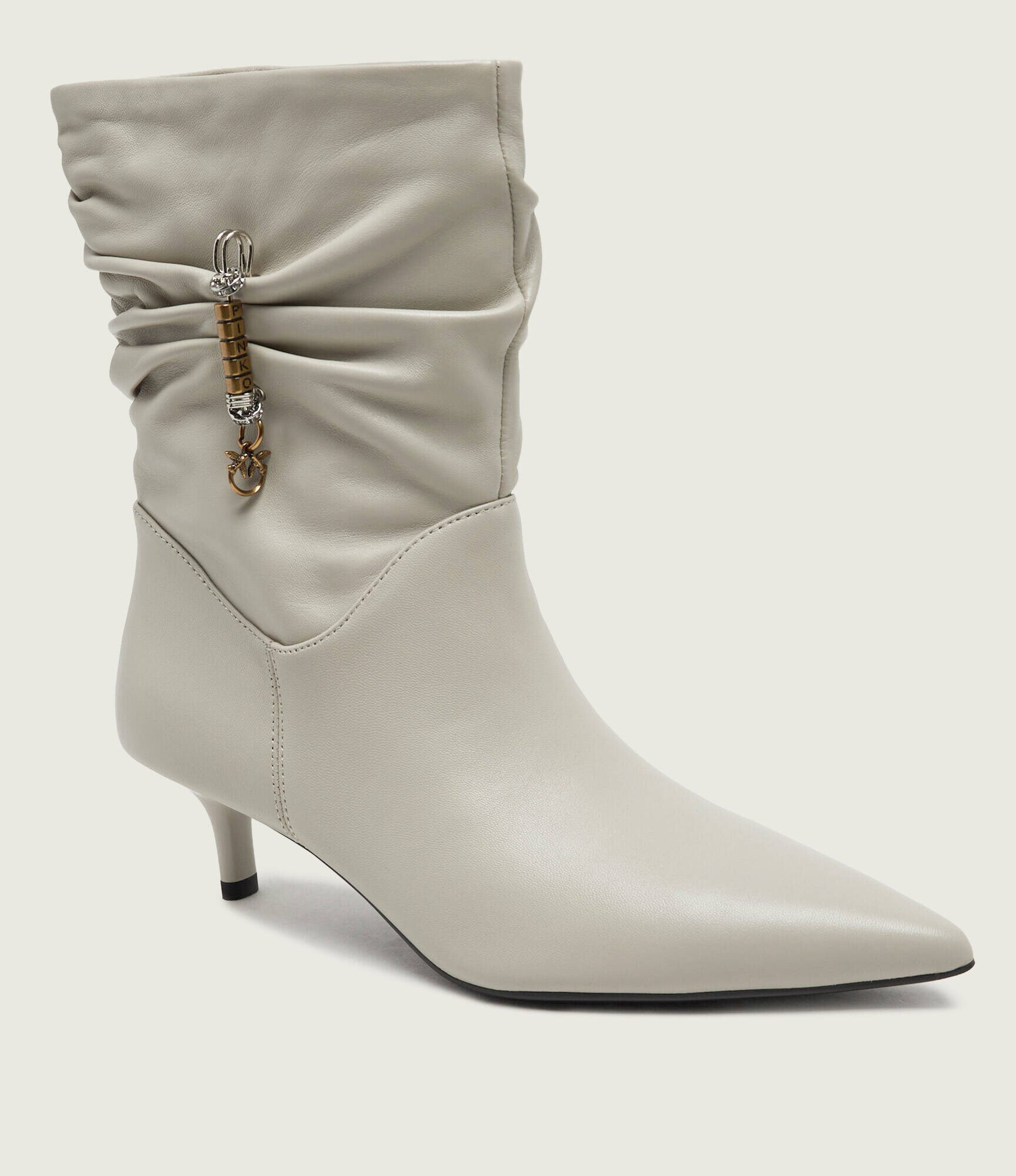 Pinko De piele botine cu toc subțire Gloria 28