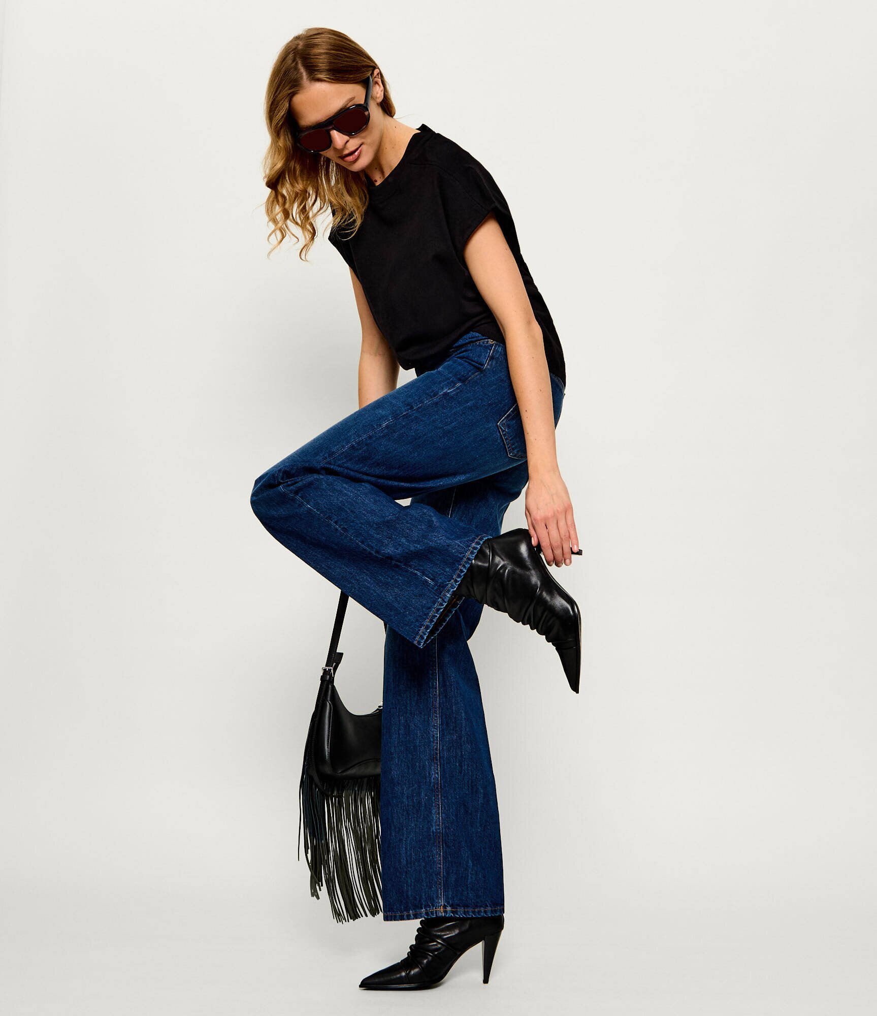 Pinko De piele botine cu toc Vane 02